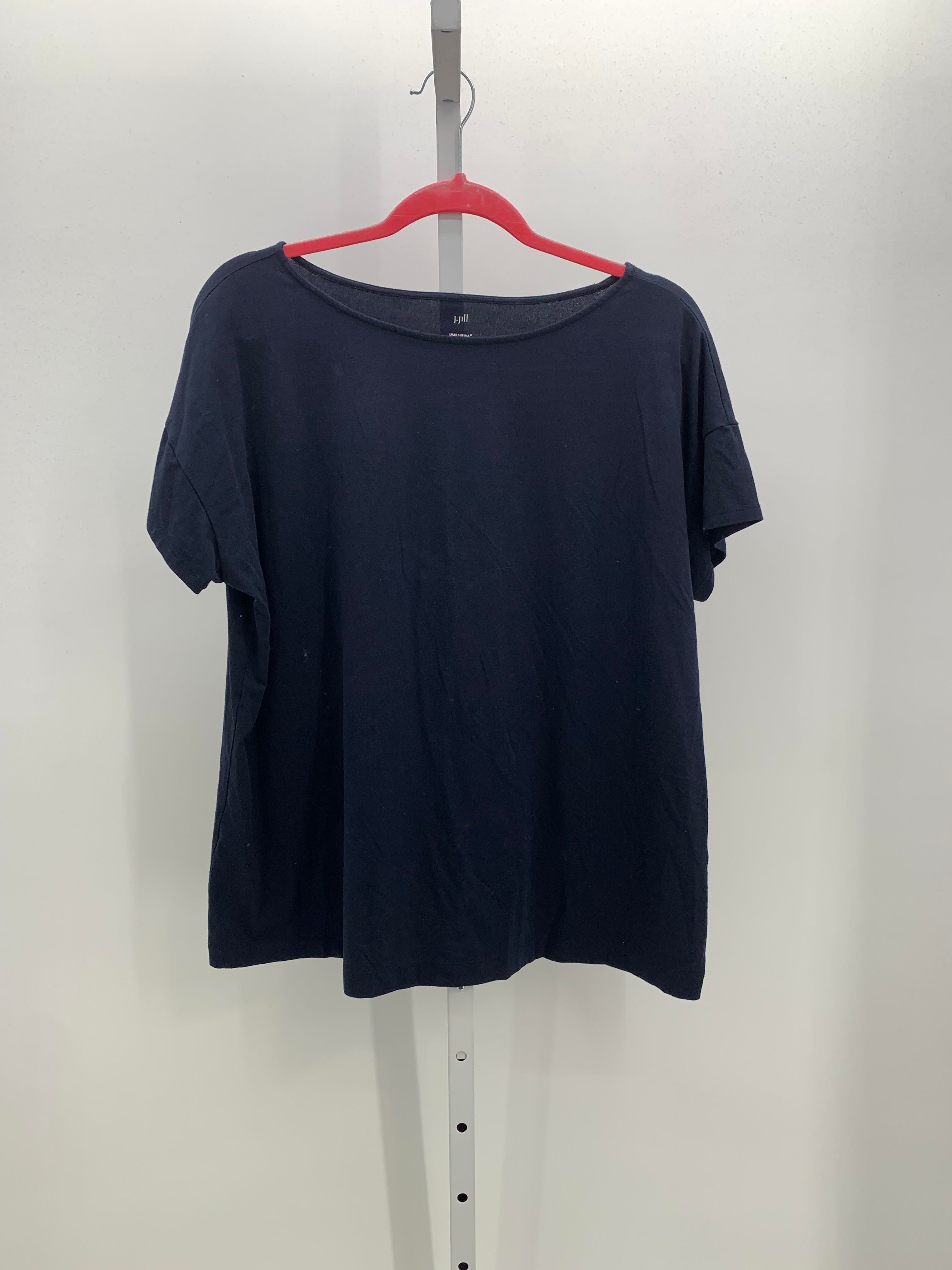J-Jill Size Large Misses Short Sleeve Shirt
