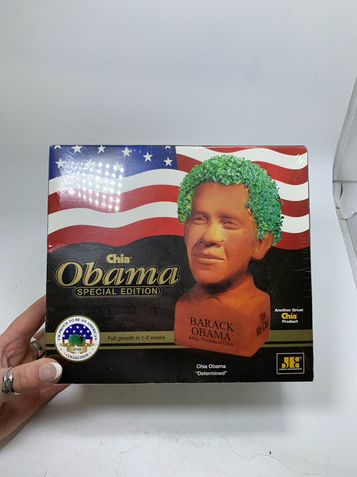 NIB BARACK OBAMA SPECIAL EDITION CHIA PET.