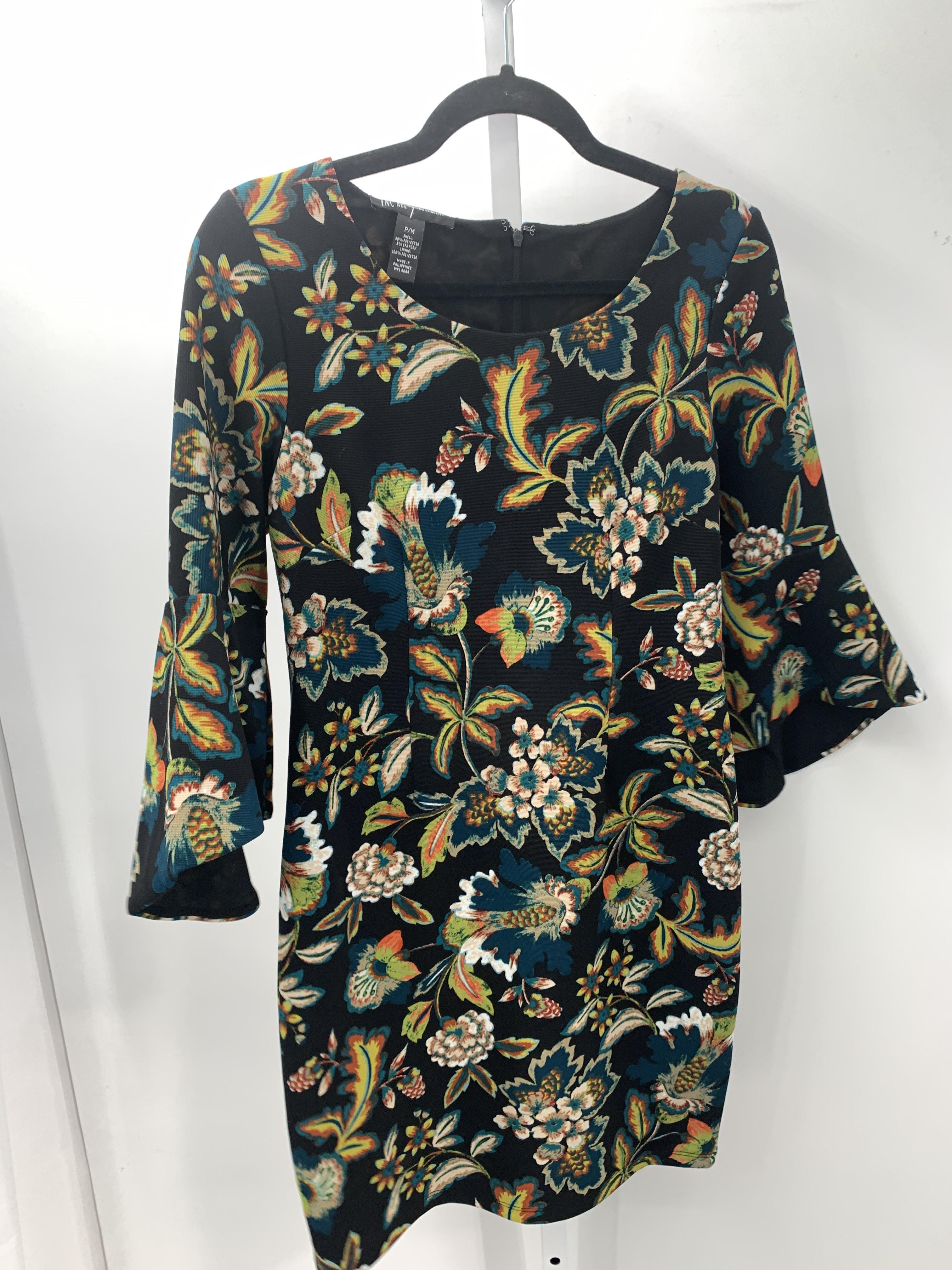 INC Size Medium Petite Petite Long Sleeve Dress