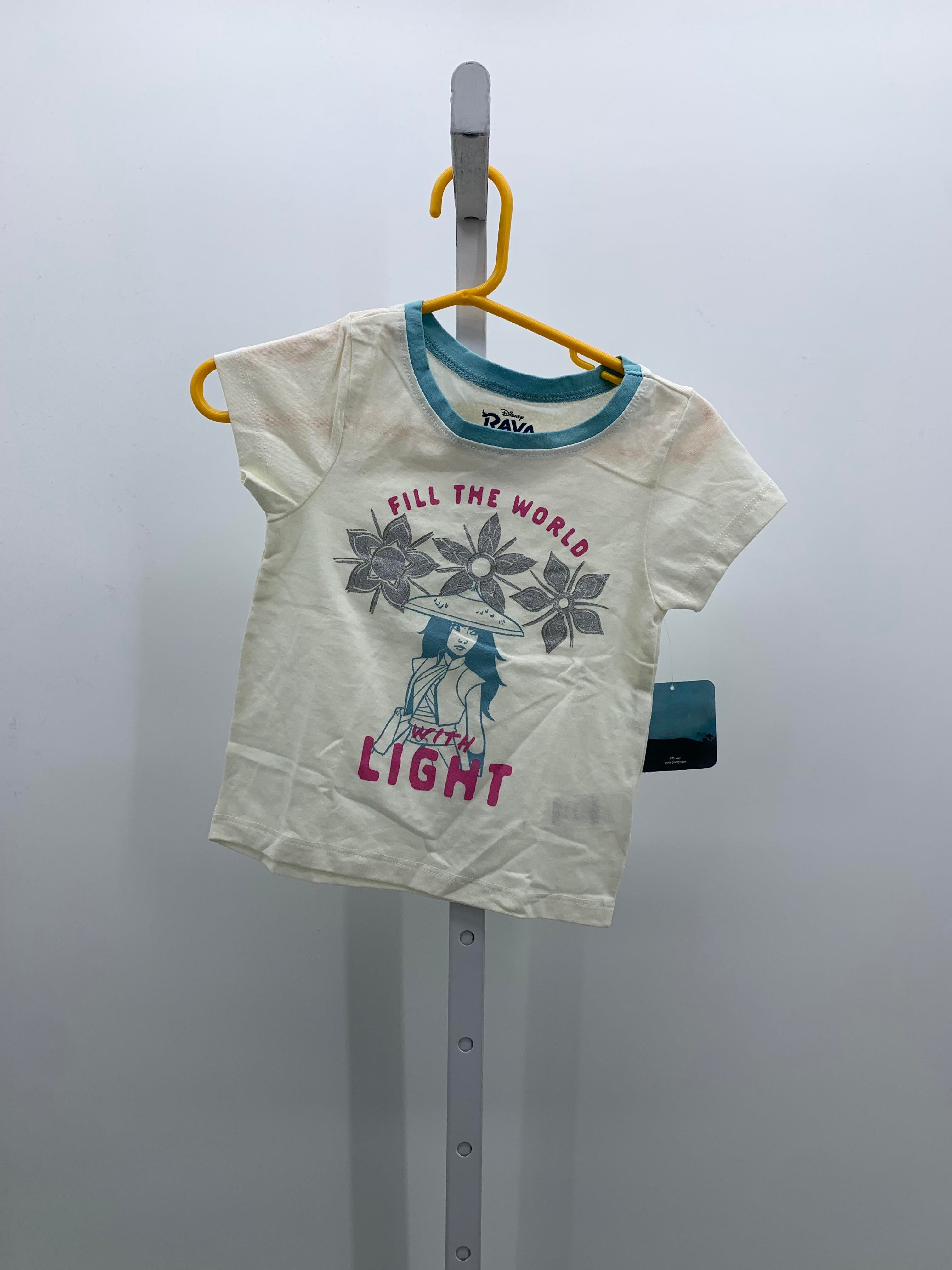 Disney Size 4T Girls Short Sleeve Shirt