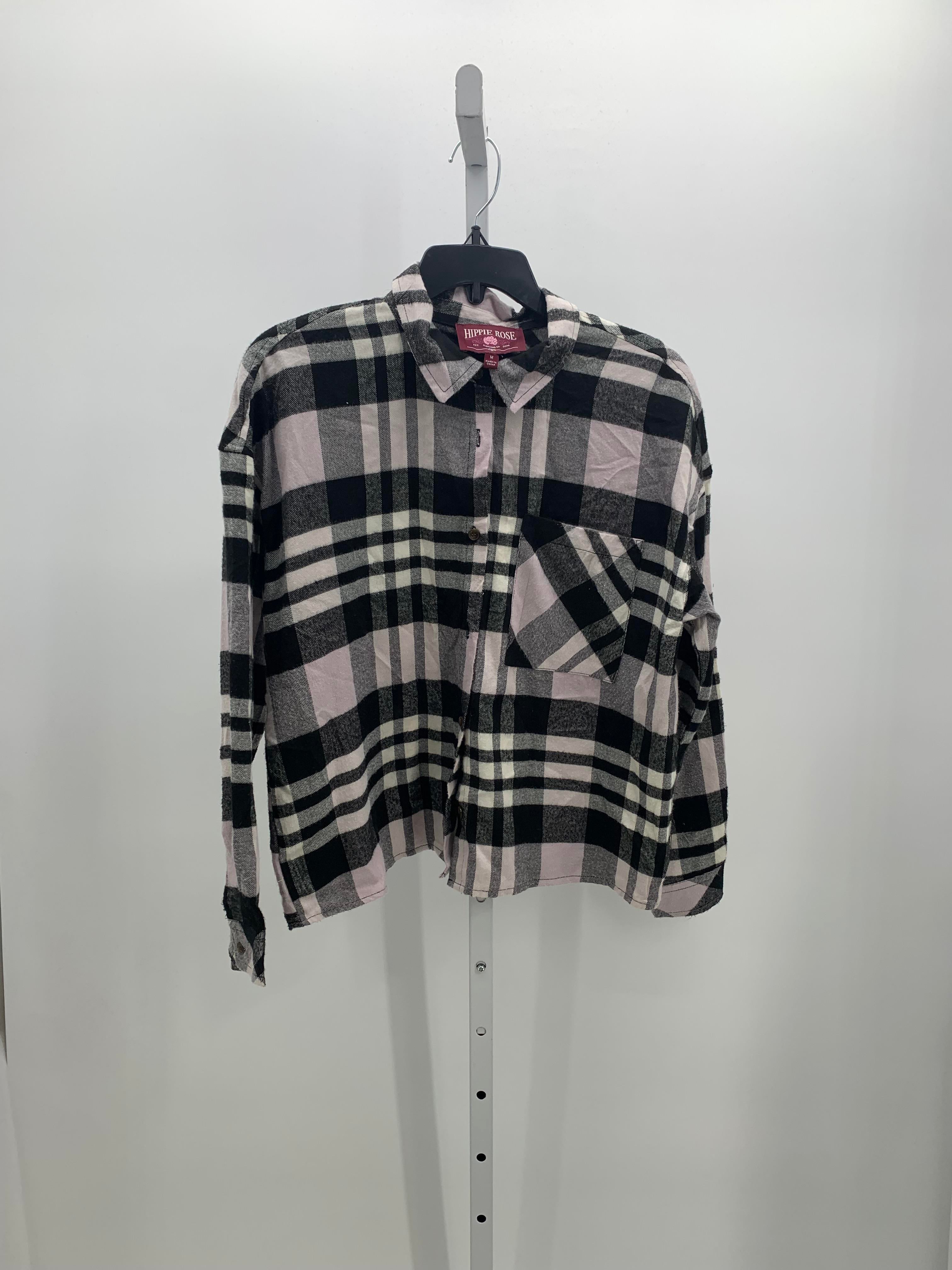 Hippie Rose Size Medium Juniors Long Sleeve Shirt