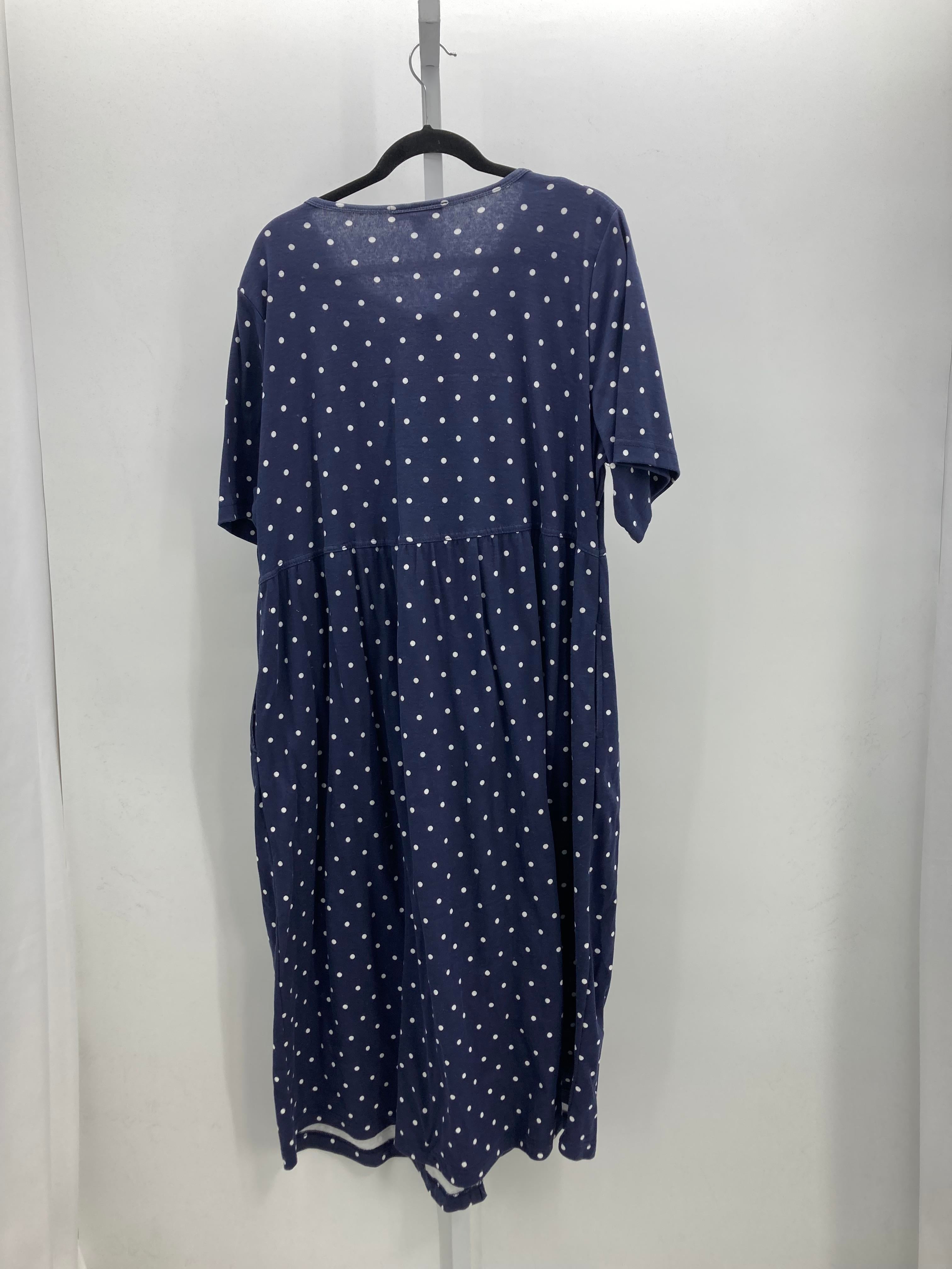 Woman Within Size 18/20 W Womens Short Sleeve Dress