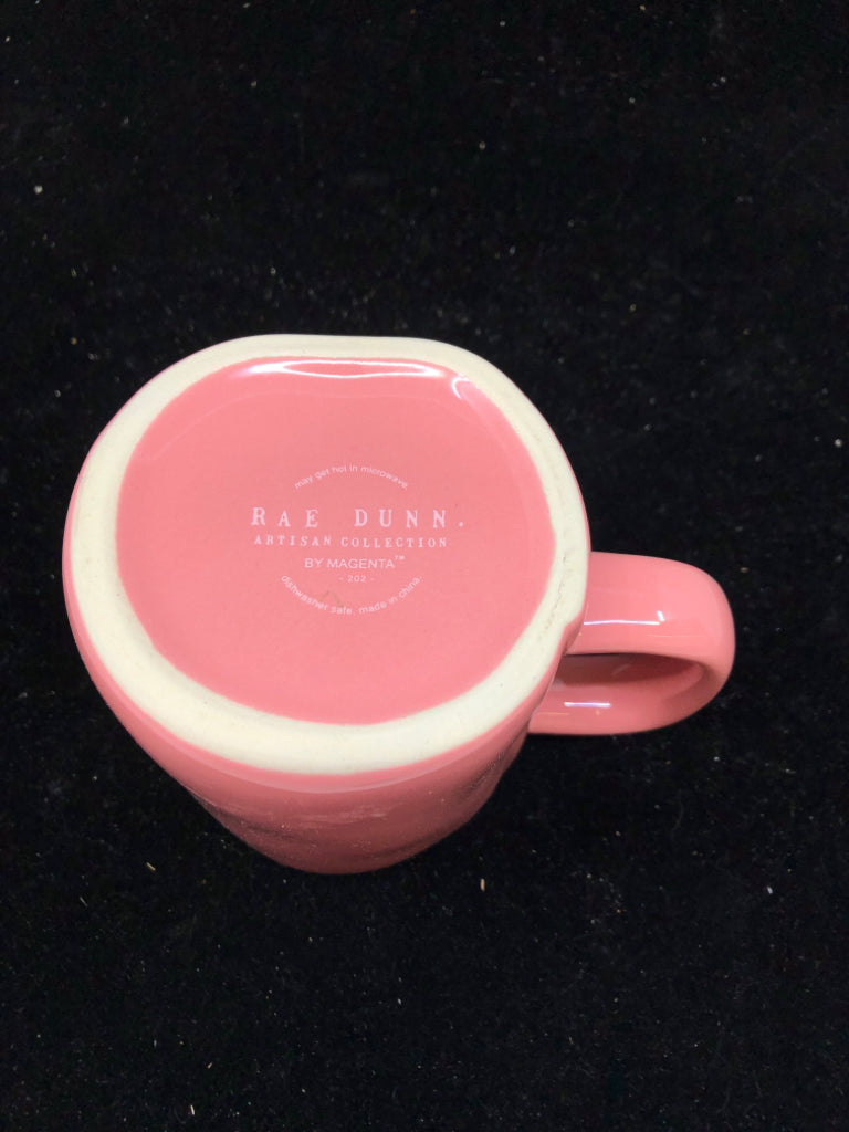 PINK "FUN MOM" MUG-RAE DUNN.