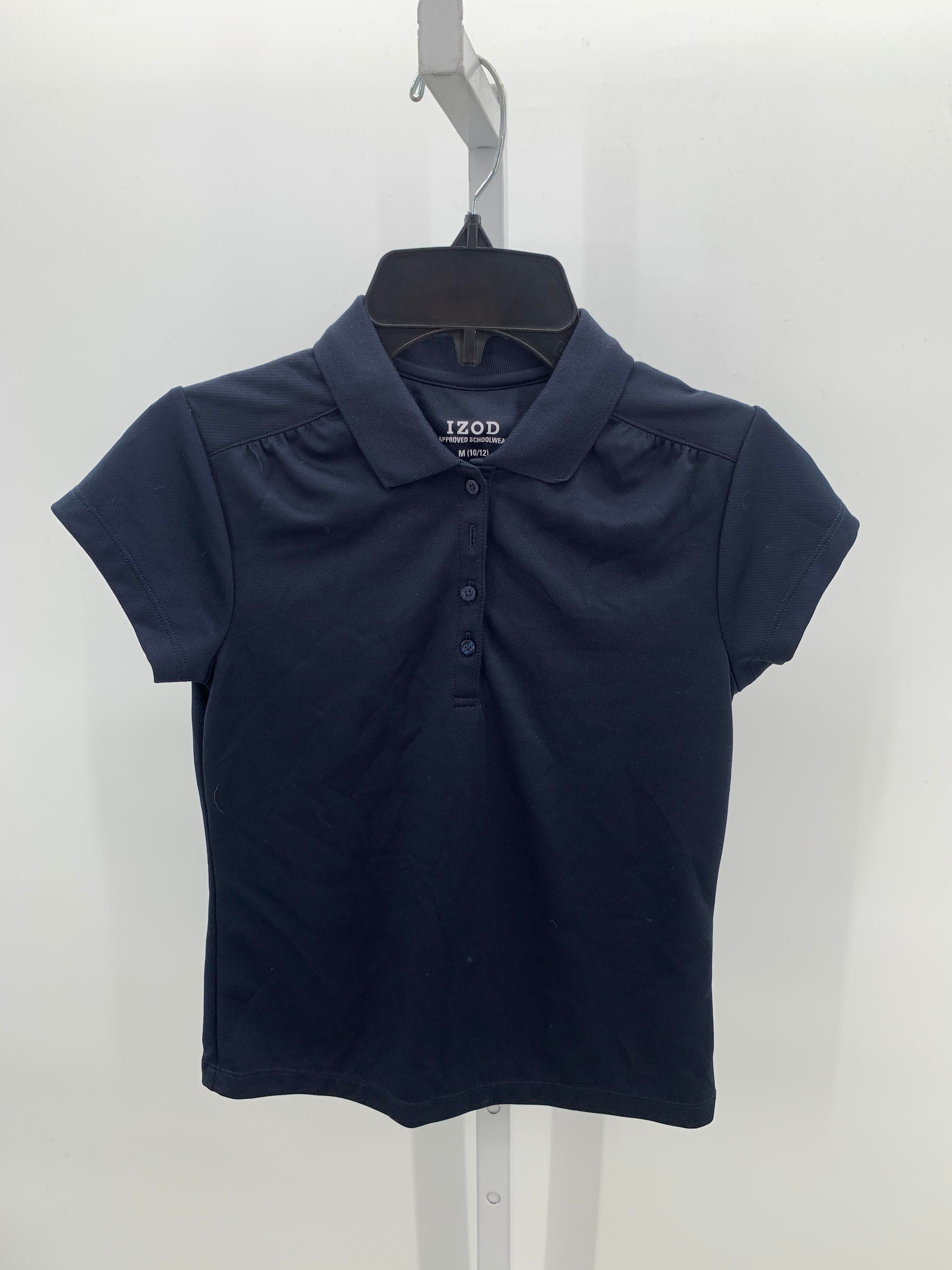 Izod Size 10-12 Girls Short Sleeve Shirt