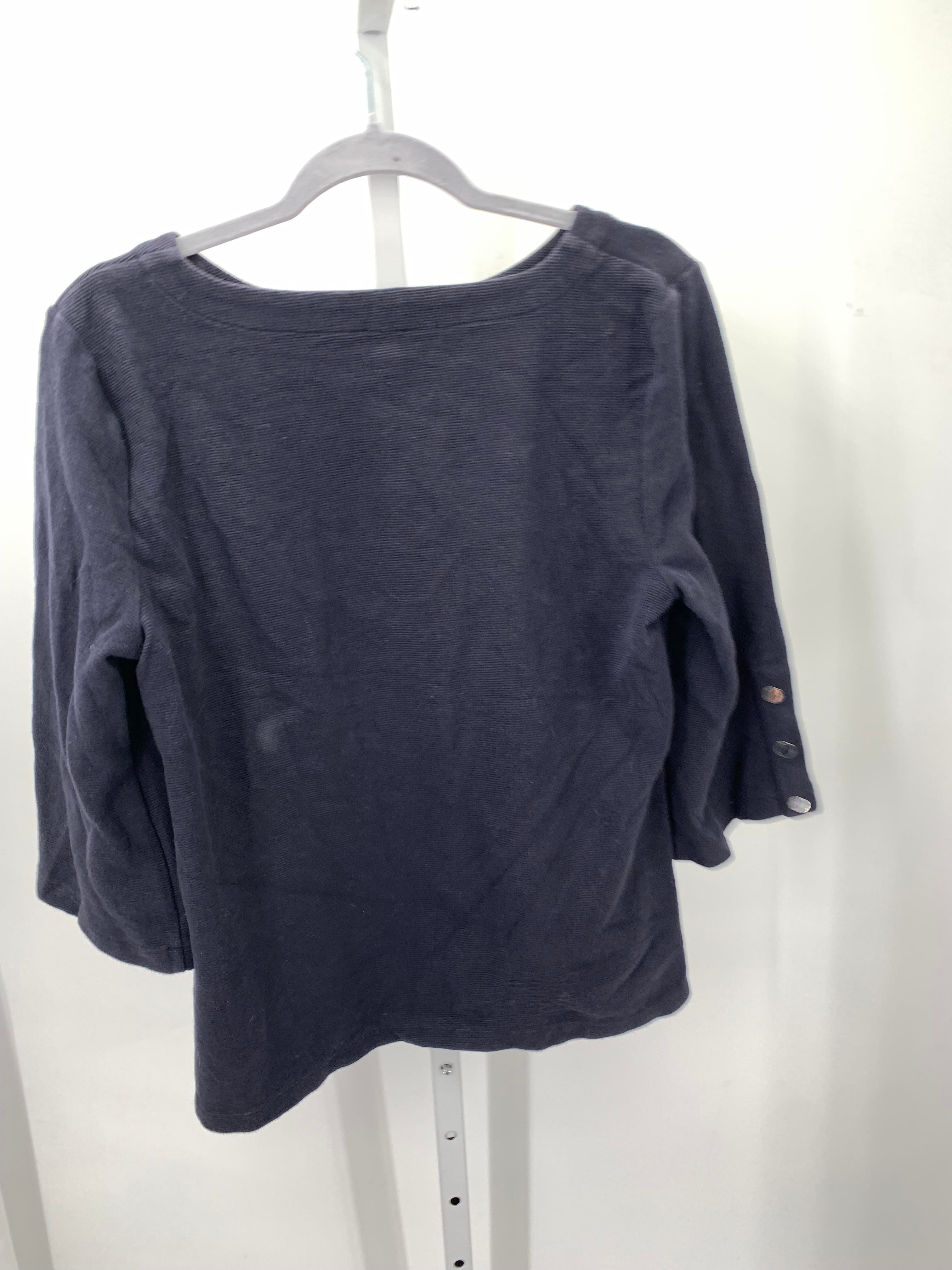 Talbots Size Large Petite Petite 3/4 Sleeve Shirt