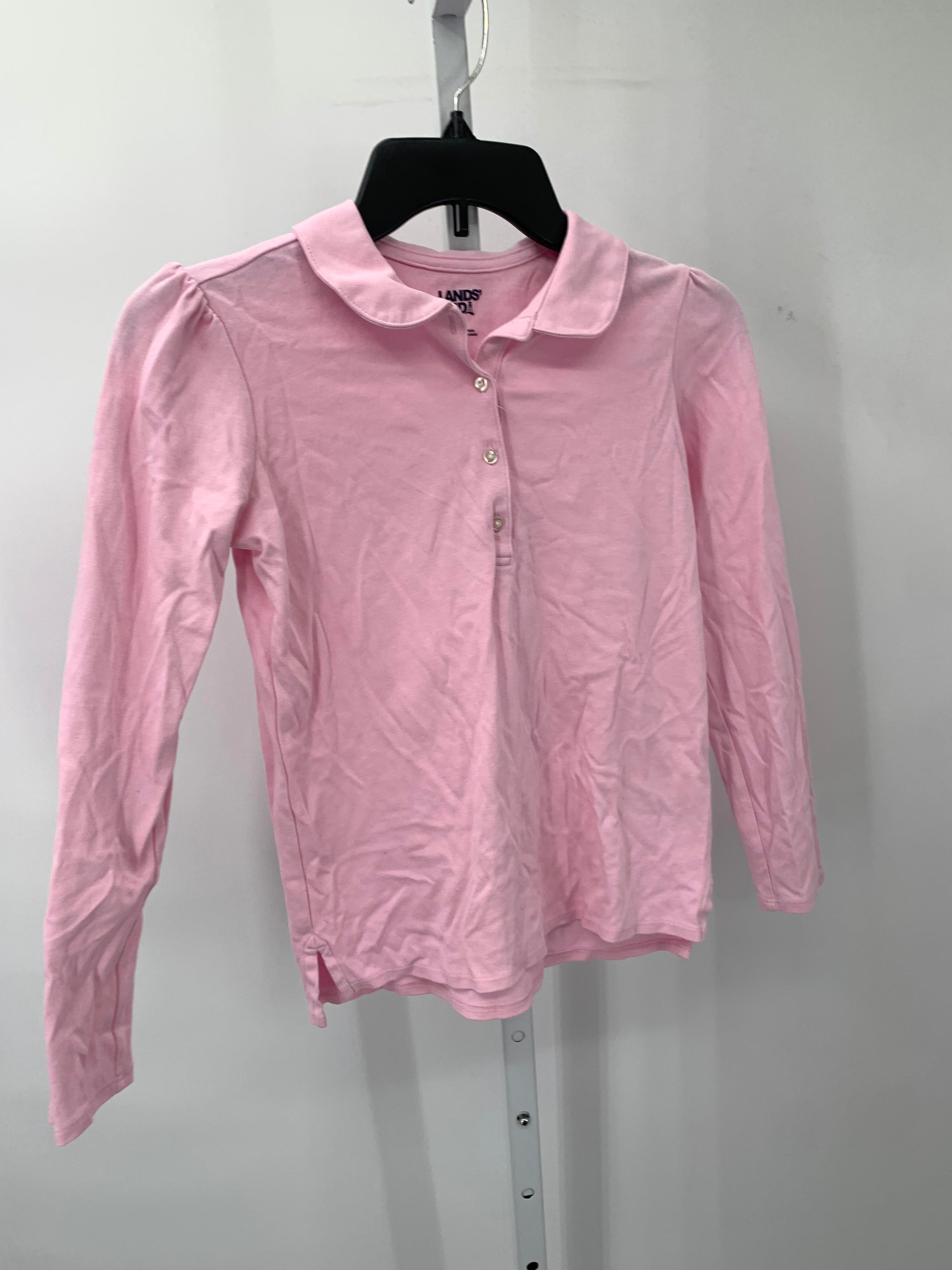 Lands End Size 10-12 Girls Long Sleeve Shirt