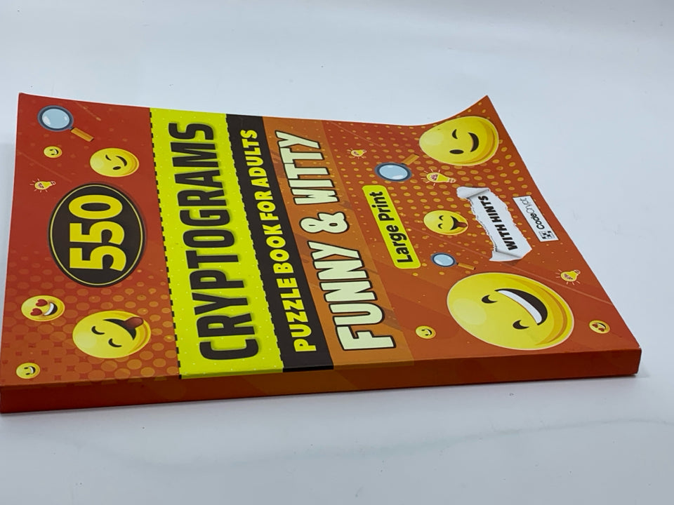 CRYPTOGRAMS PUZZLE BOOK.