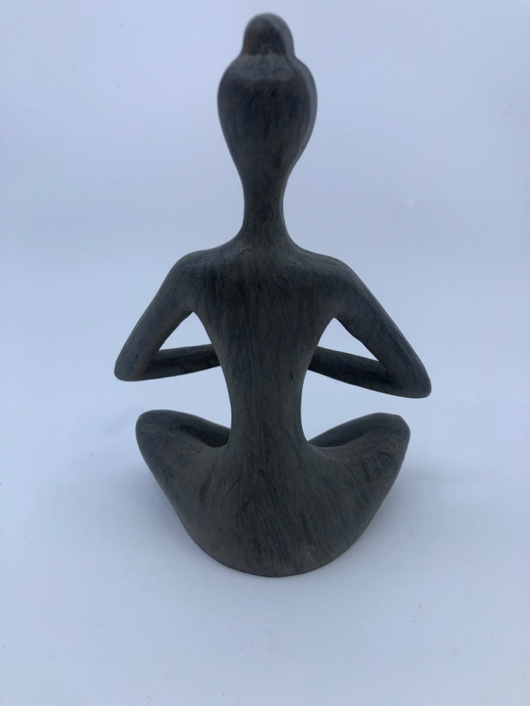 CARVED YOGA WOMAN.