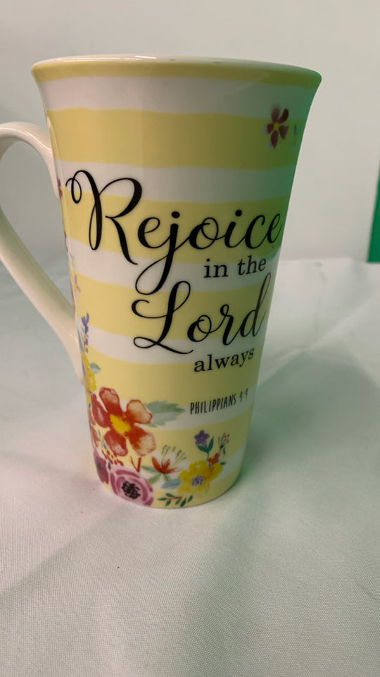 3 COLOR BIBLE VERSE MUGS.