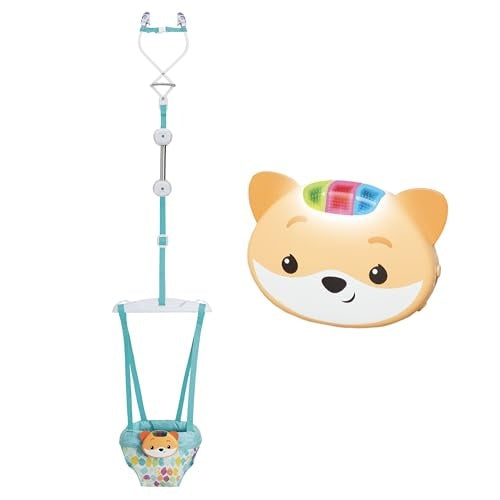 Infantino 2-in-1 Music & Lights Doorway Baby Jumper Fox Motion-Activated Toy U