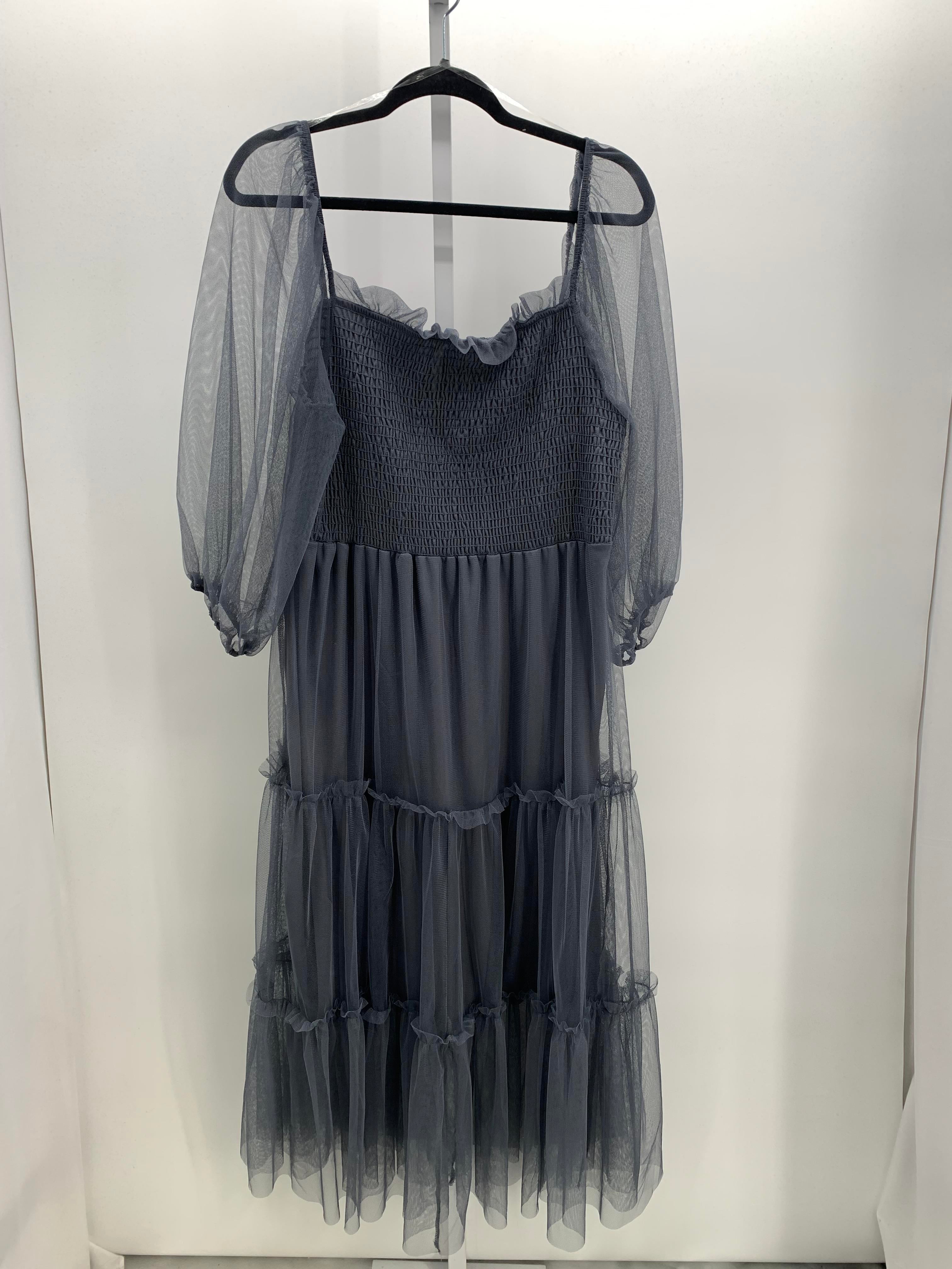 Size 2X Womens Long Sleeve Dress