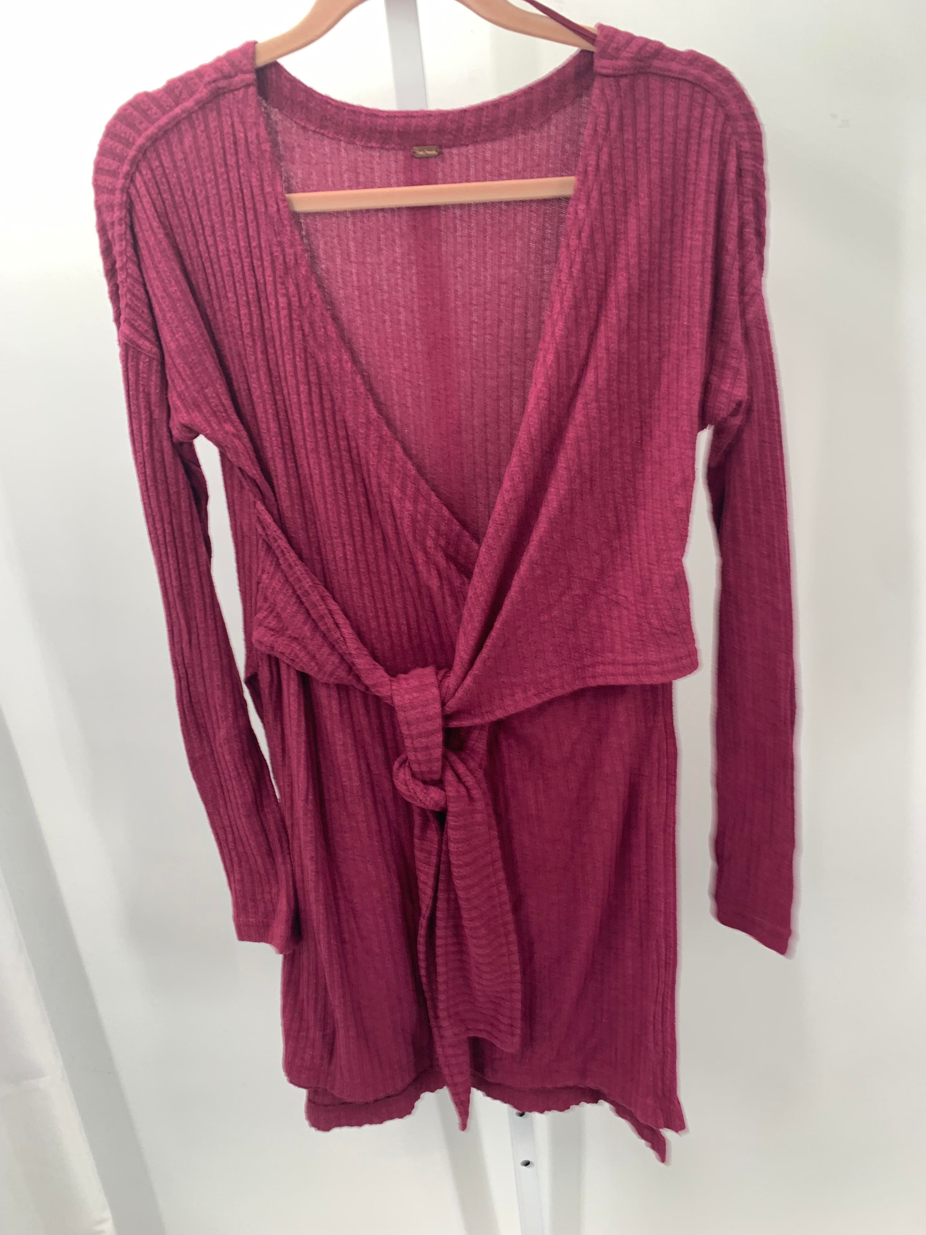 Free People Size Medium Misses Long Sleeve Shirt