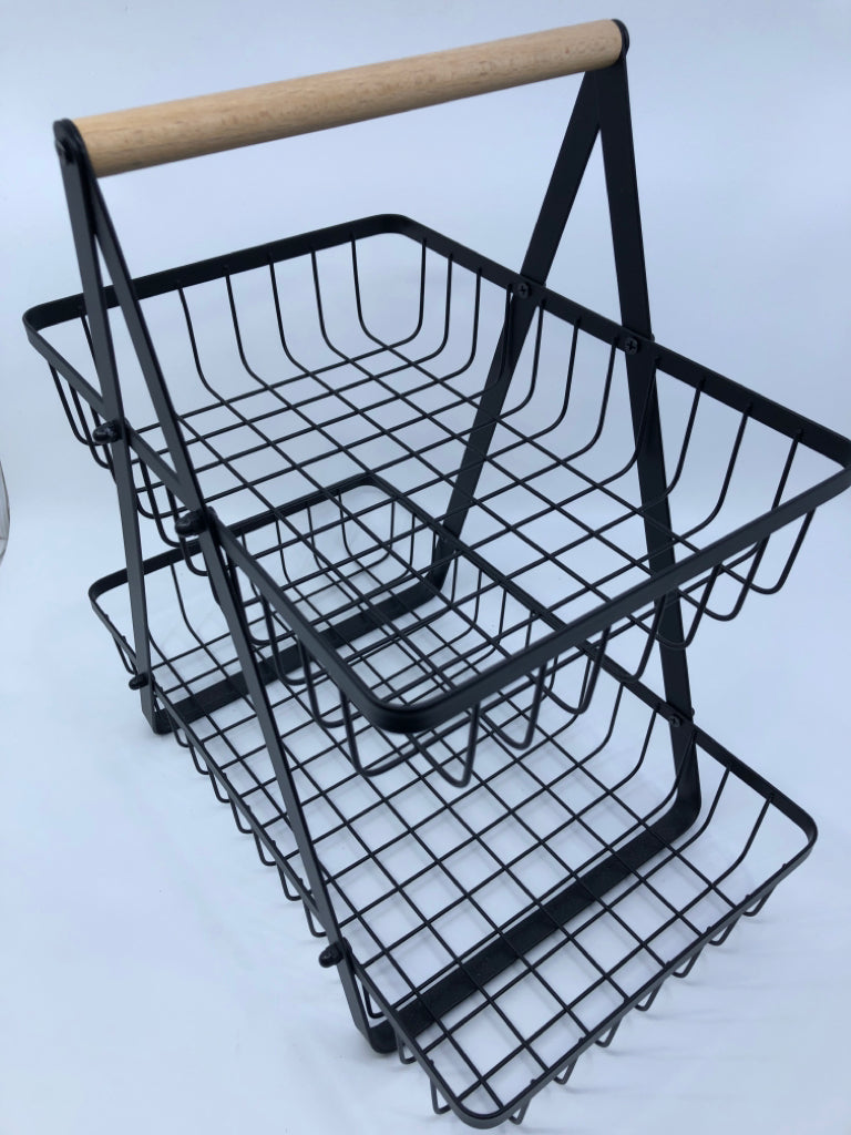 2 TIER WIRE BASKET.