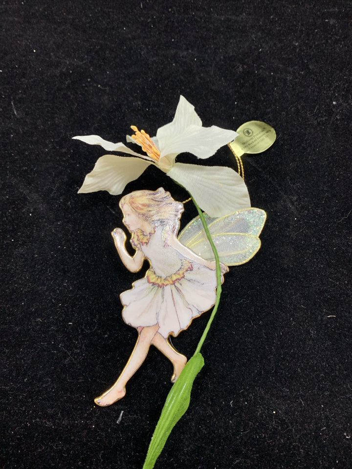 THE NARCISSUS FAIRY PORCELAIN ORNAMENT.
