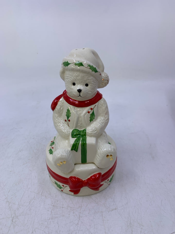LENOX TEDDY BEAR SALT & PEPPER.