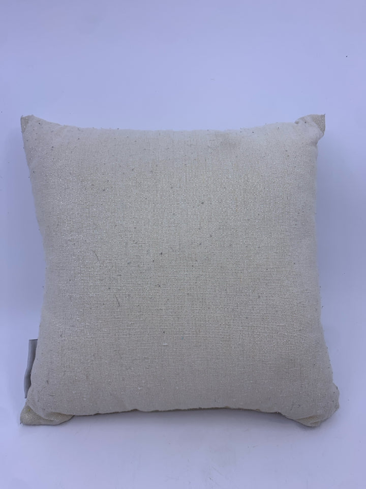 WHITE "&" ACCENT PILLOW-RAE DUNN.