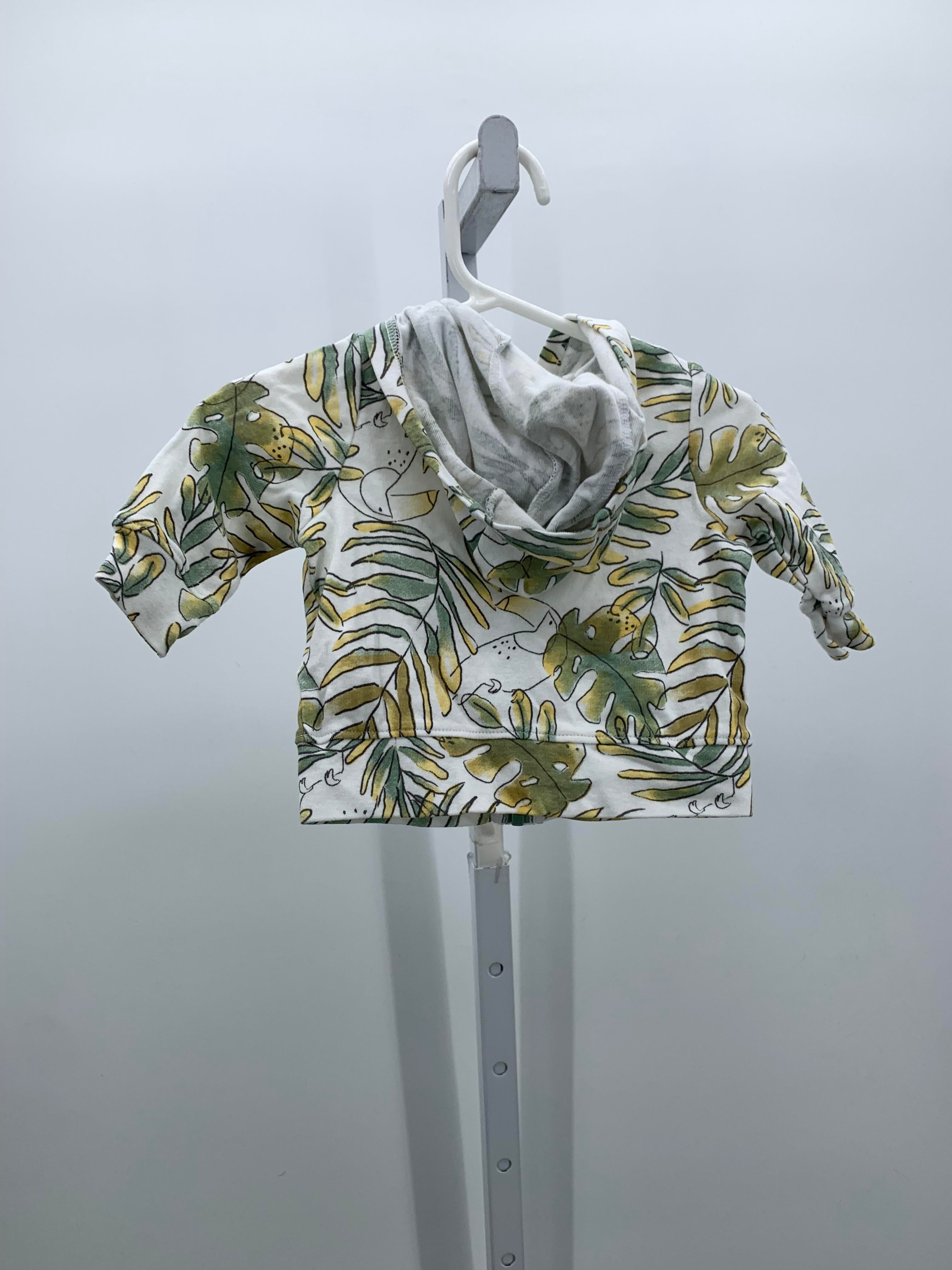 GREEN LEAVES HOODED ZIP