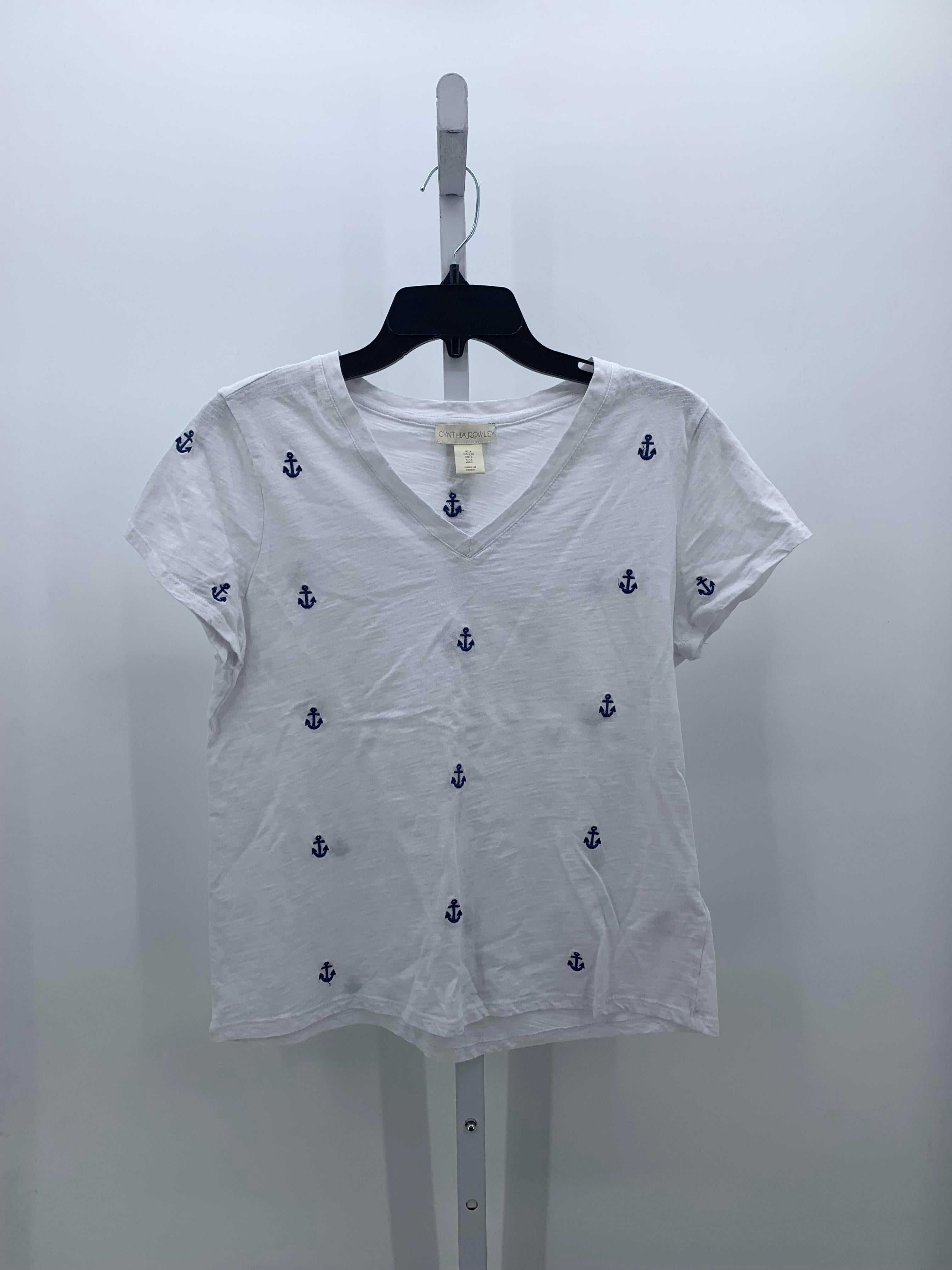 Cynthia Rowley Size Large Misses Short Sleeve Shirt