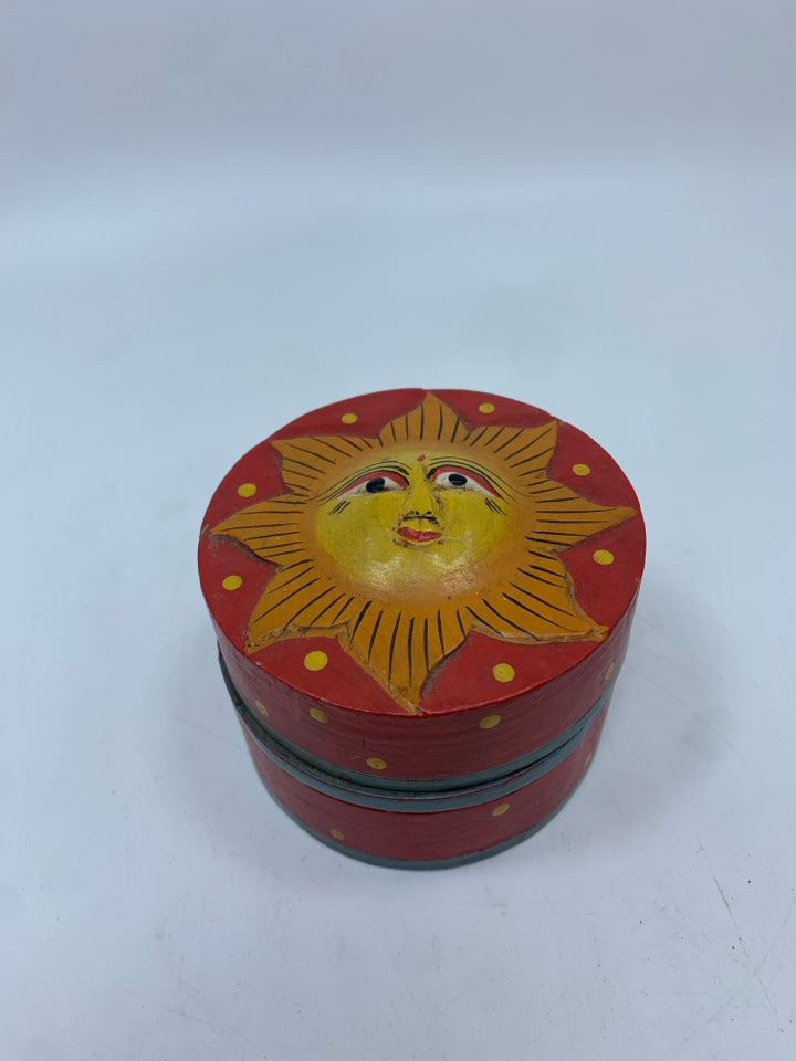 SM ROUND SUN TRINKET BOX.