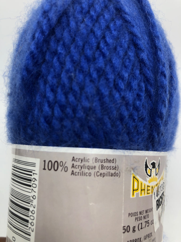 ROYAL BLUE YARN.
