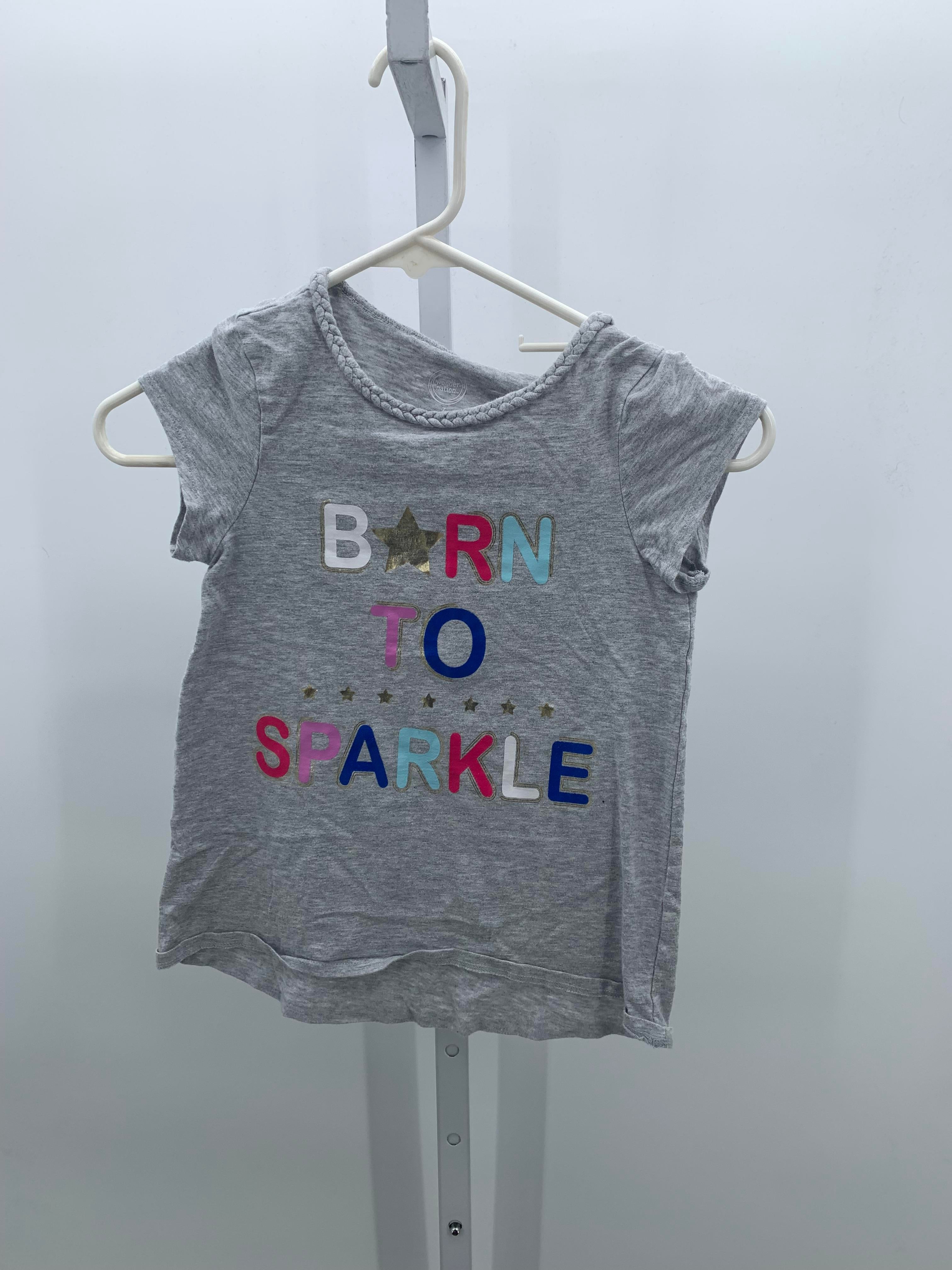 Wonder Nation Size 7 Girls Short Sleeve Shirt