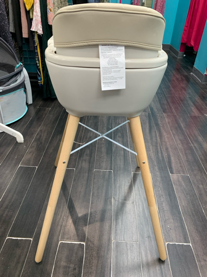 NWT BABY JOY Convertible Baby High Chair, 3 in 1 Wooden Highchair/Booster/Chair