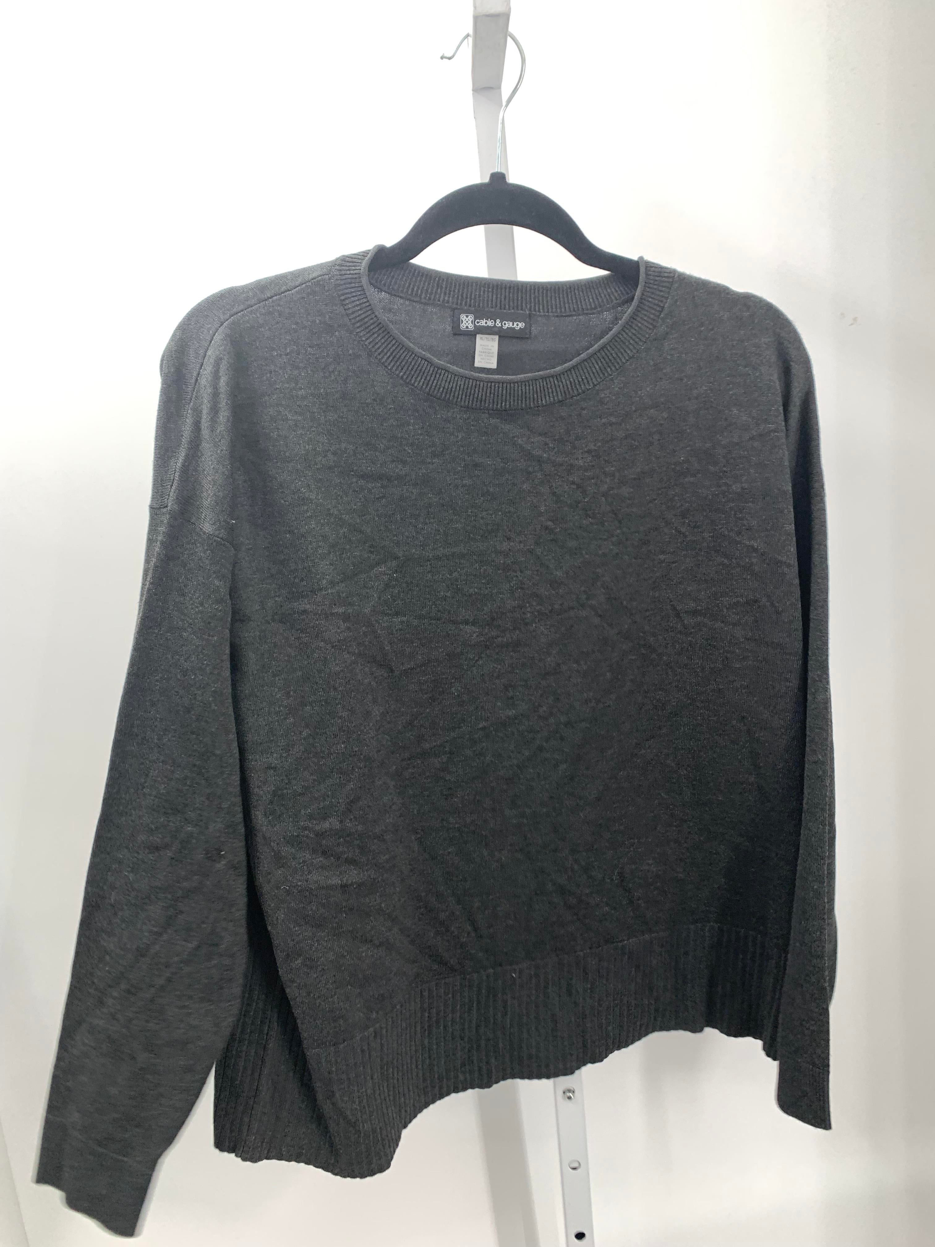 Cable & Gauge Size Extra Large Misses Long Slv Sweater