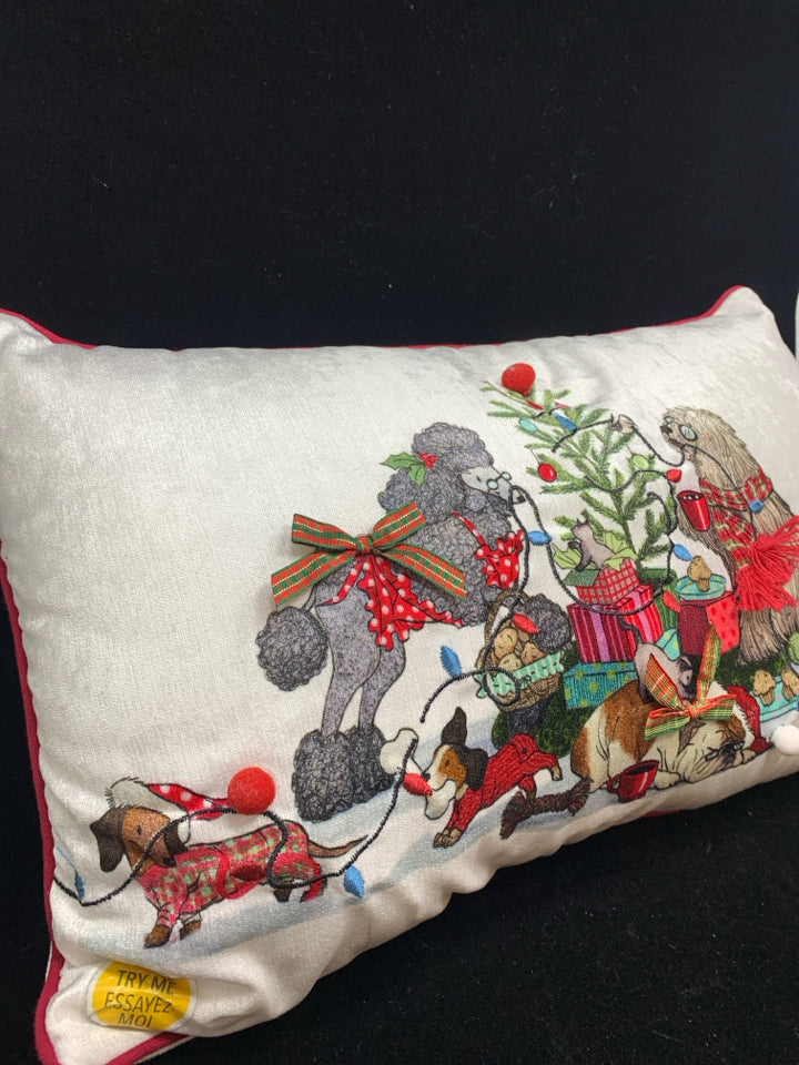 NOISE MAKING CHRISTMAS PILLOW.