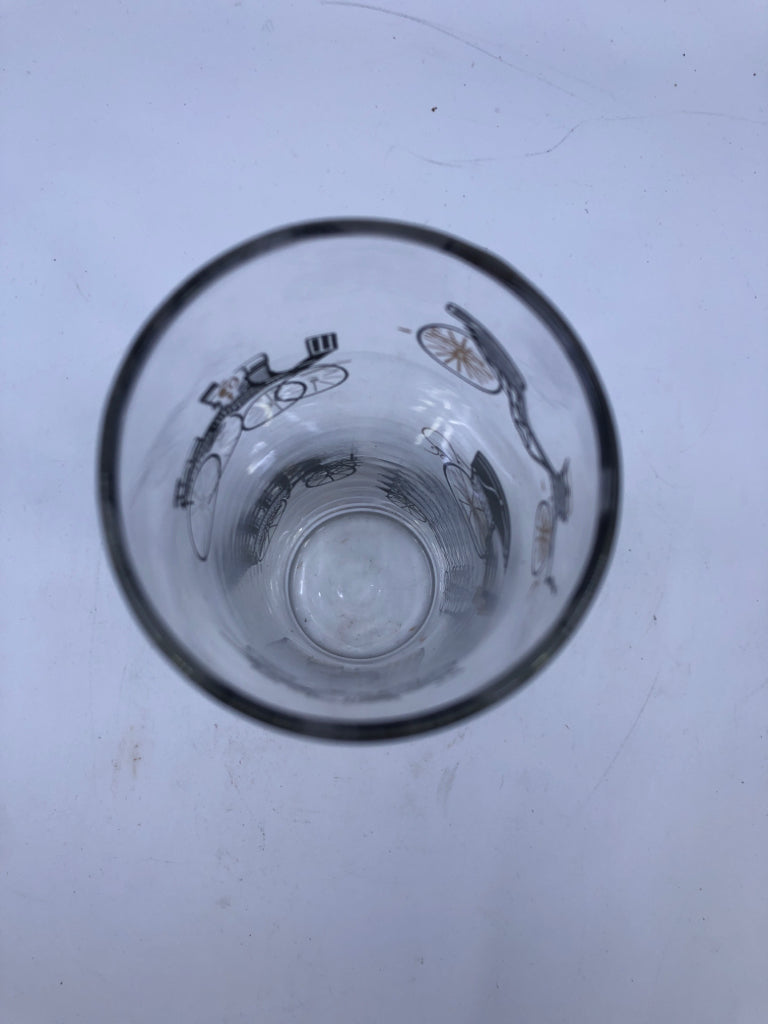 4 VTG ANTIQUE CAR GLASSES.