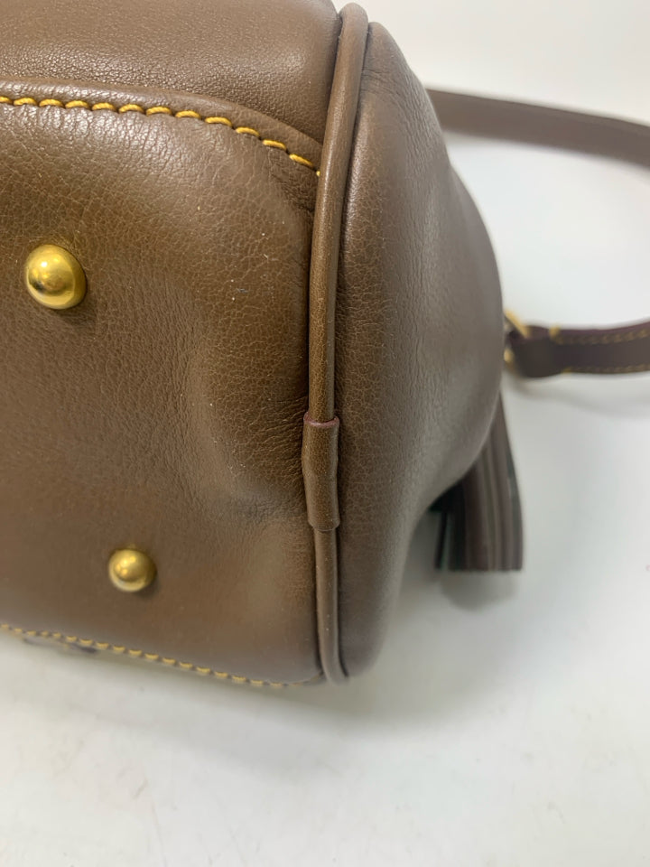 Dooney & Bourke Leather Elephant Florentine Satchel Bag