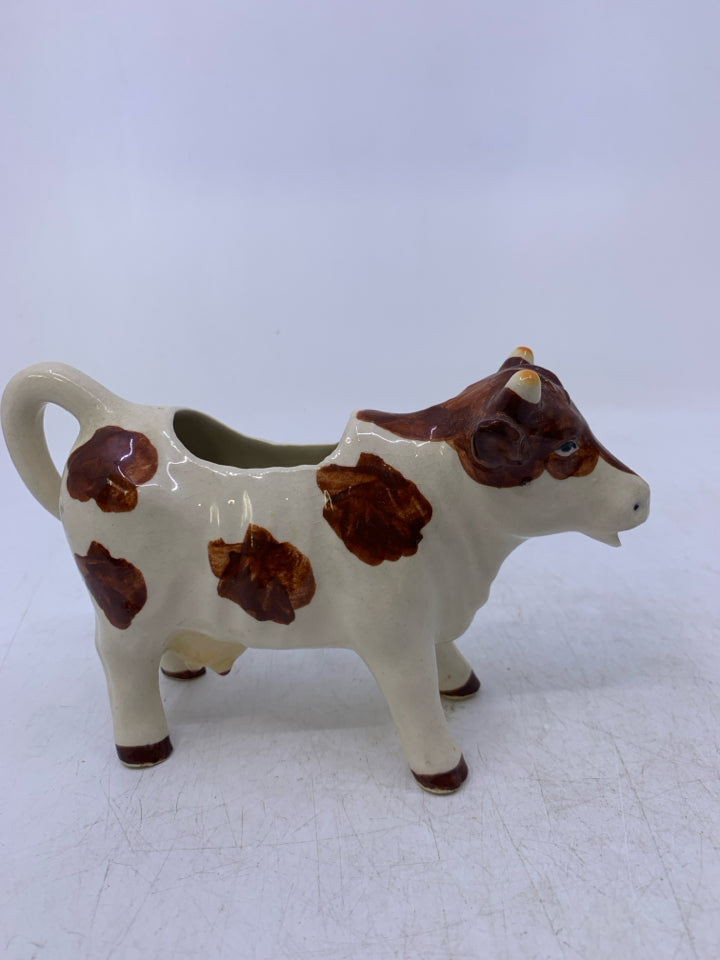 VTG COW WITH BROWN SPOTS CREAMER- JAPAN
