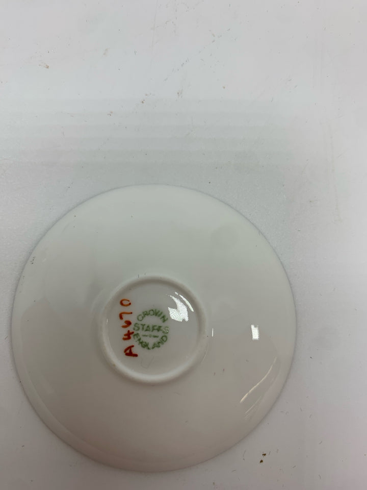 CROWN STAFF MINI TEACUP & SAUCER.