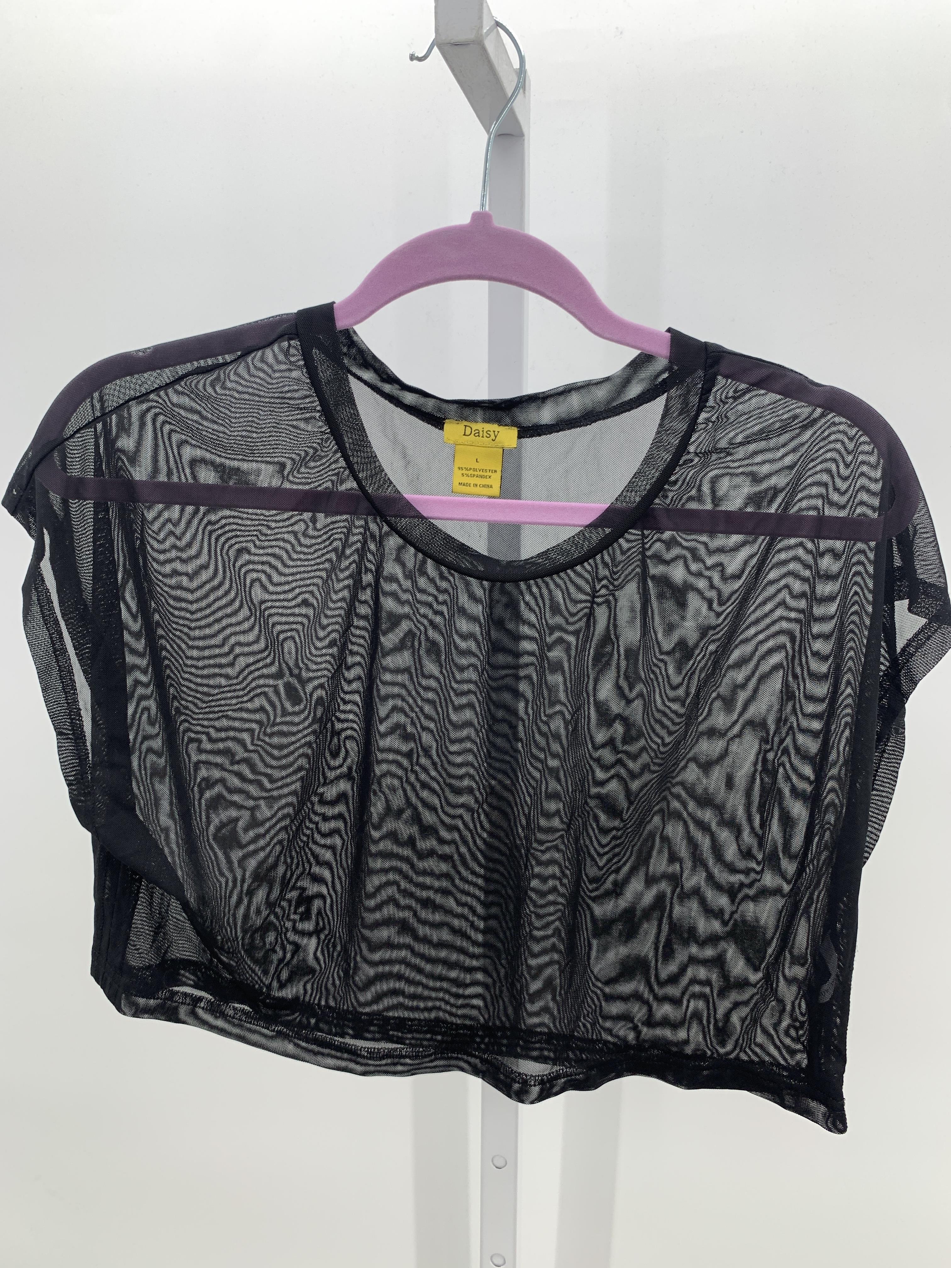 Daisy Size Large Juniors Short Sleeve Shirt