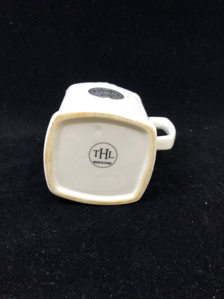 WHITE MILK CREAMER PITCHER *MINOR CRAZING.