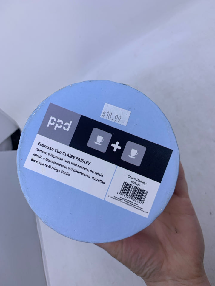 NIP 2 ESPRESSO CLAIRE PAISLEY CUP/SAUCER.