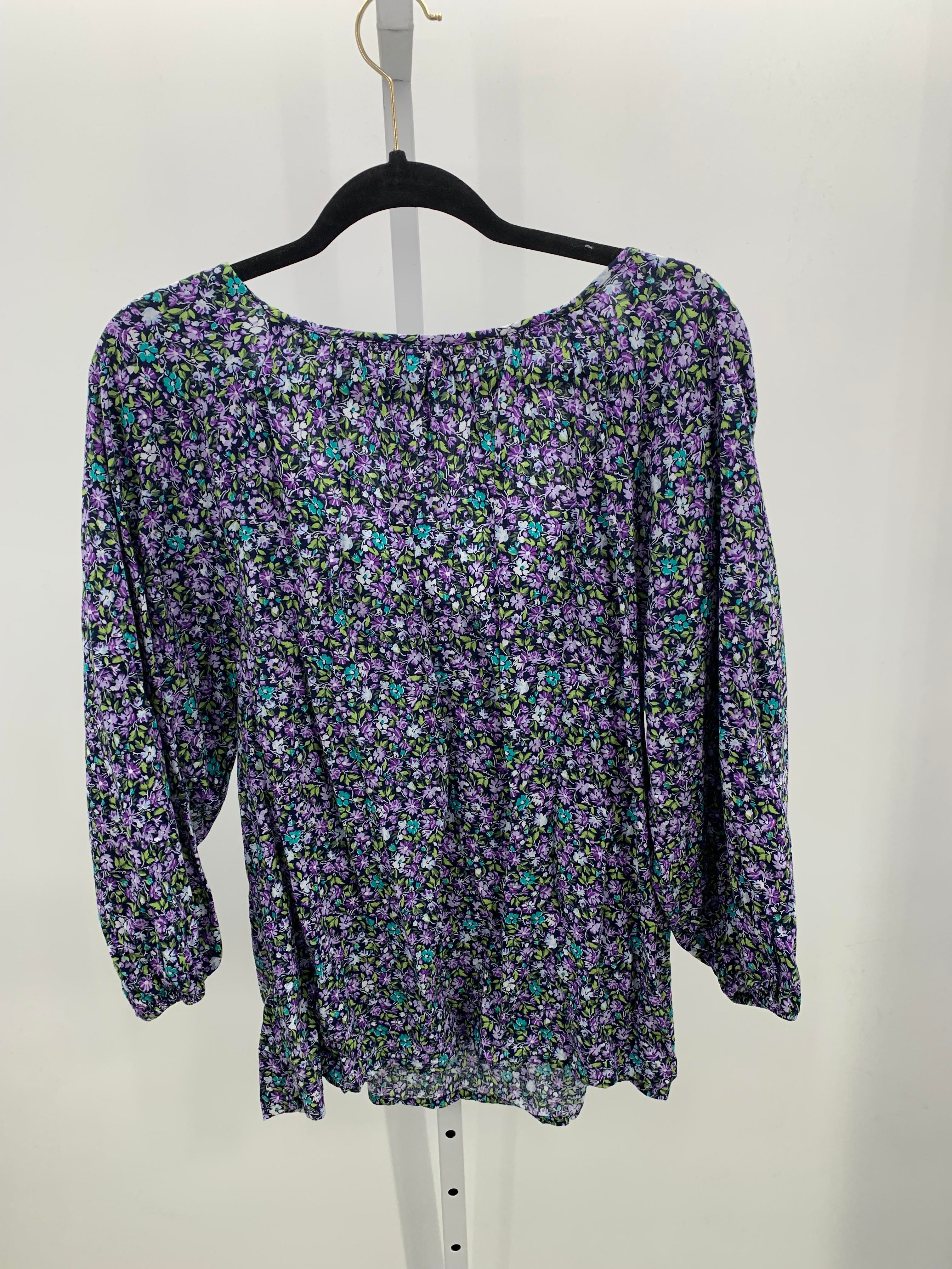 St. Johns Bay Size XXL Misses 3/4 Sleeve Shirt