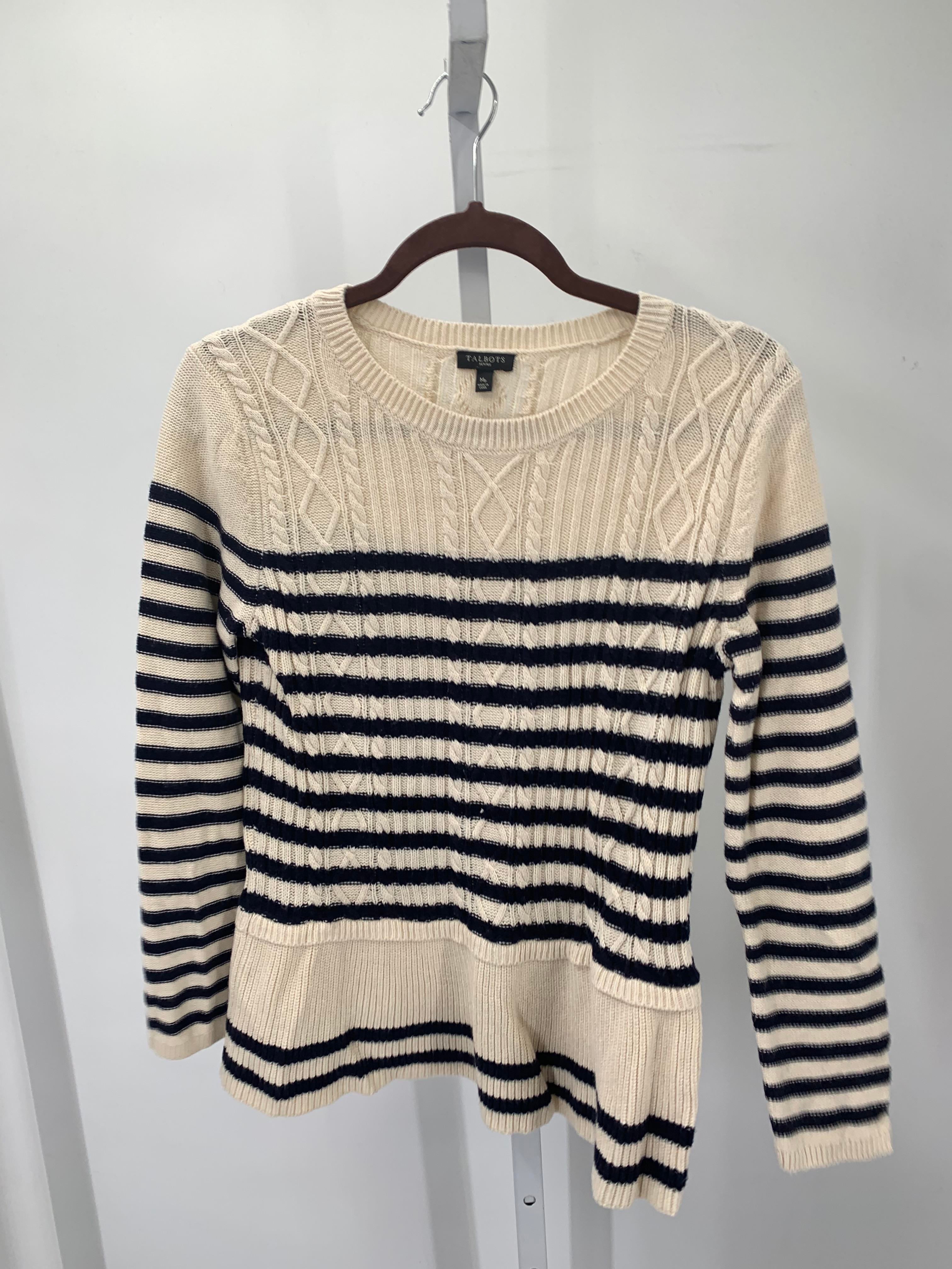 Talbots Size Medium Petite Petite Long Slv Sweater