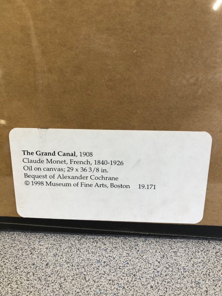 NIP MONET THE GRAND CANAL PRINT.