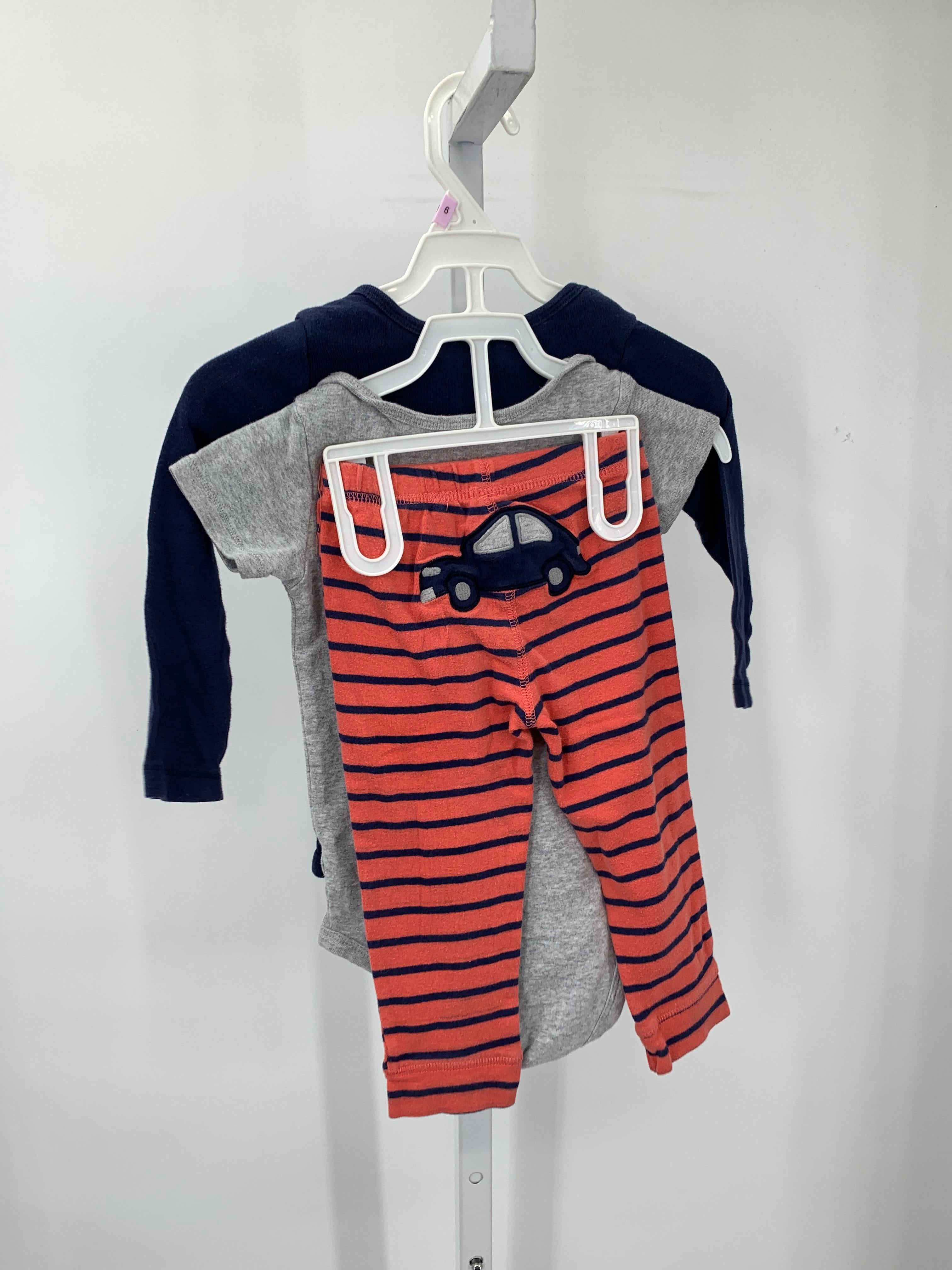 SHORT/LONG SLV SHIRT STRIPE PANTS