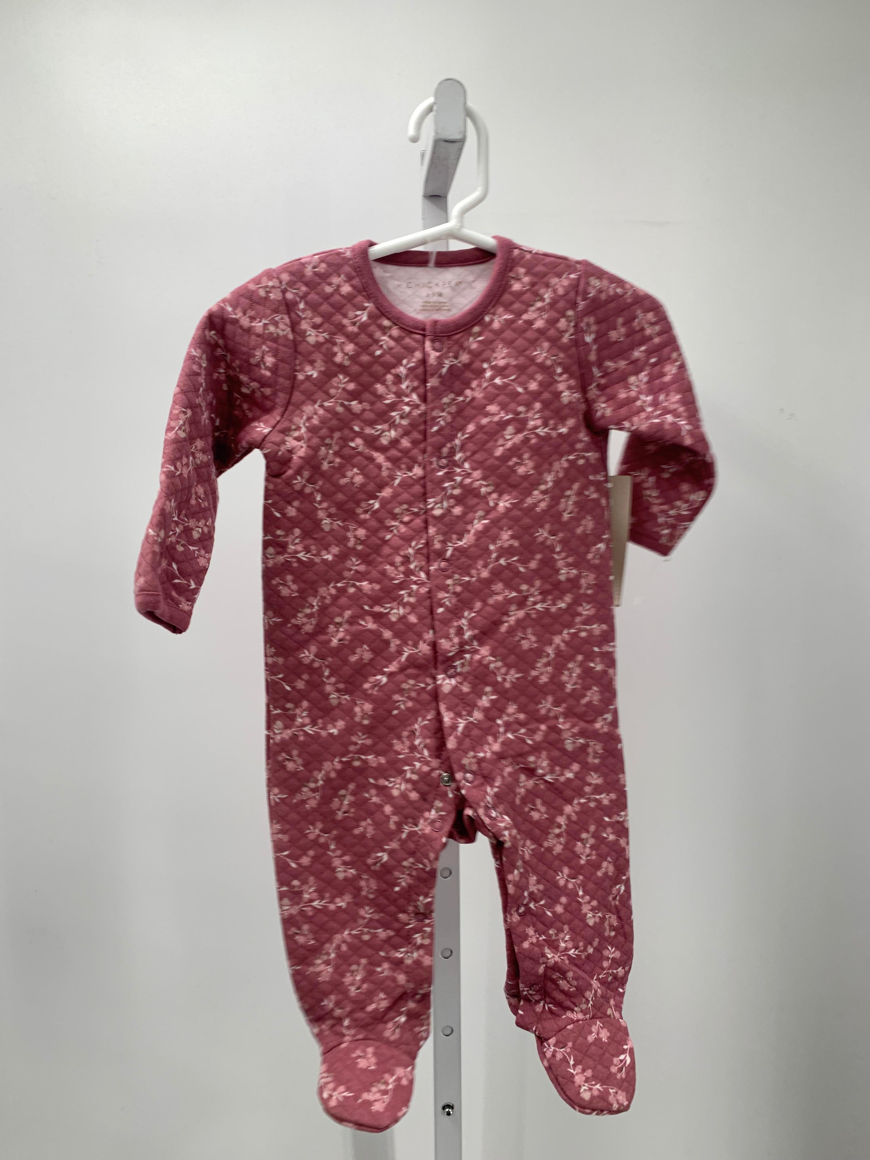 Chick Pea Size 6-9 mon Girls Long Slv. Romper