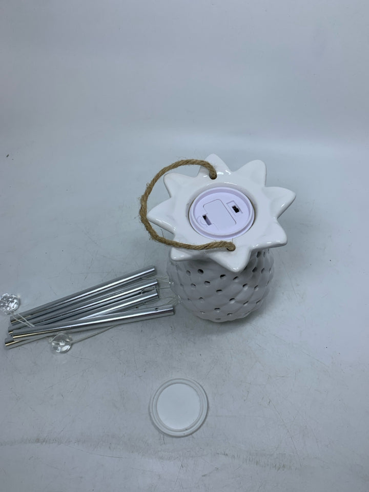 CERAMIC PINEAPPLE WIND CHIME W/ LIGHT.