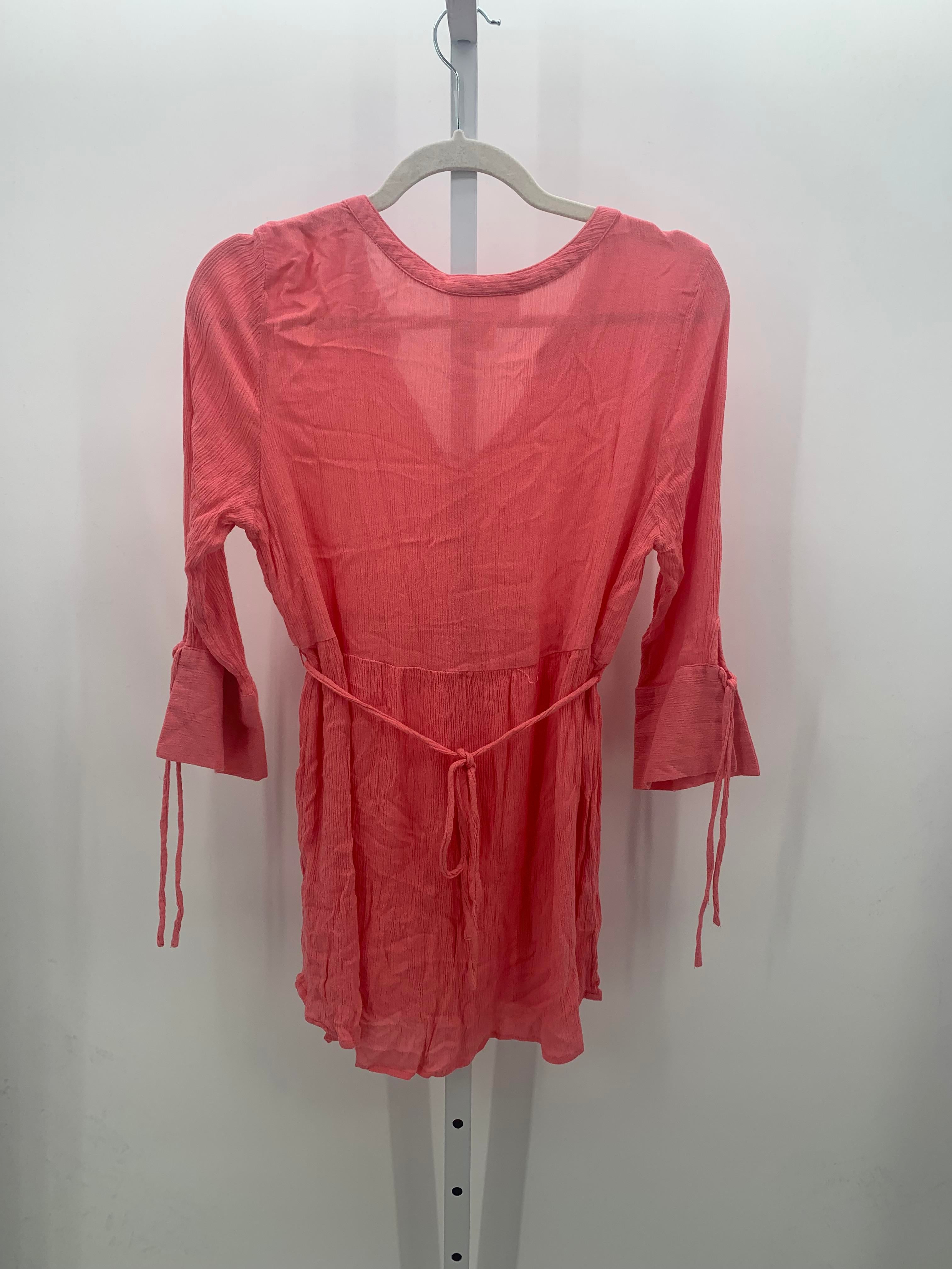 Motherhood Pink Size Medium Maternity 3/4 Sleeve Shirt
