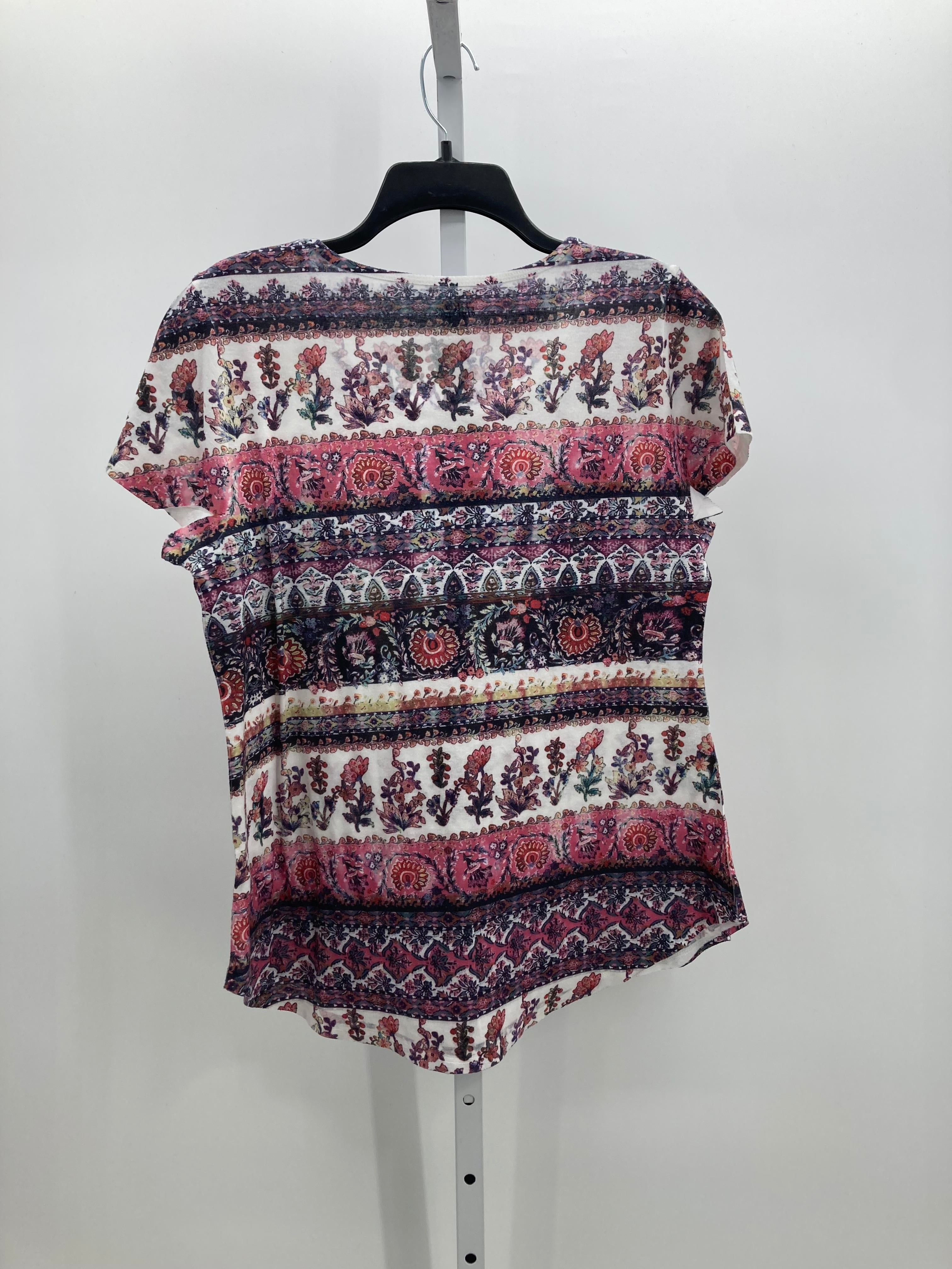 Style & Co. Size Large Misses Short Sleeve Shirt