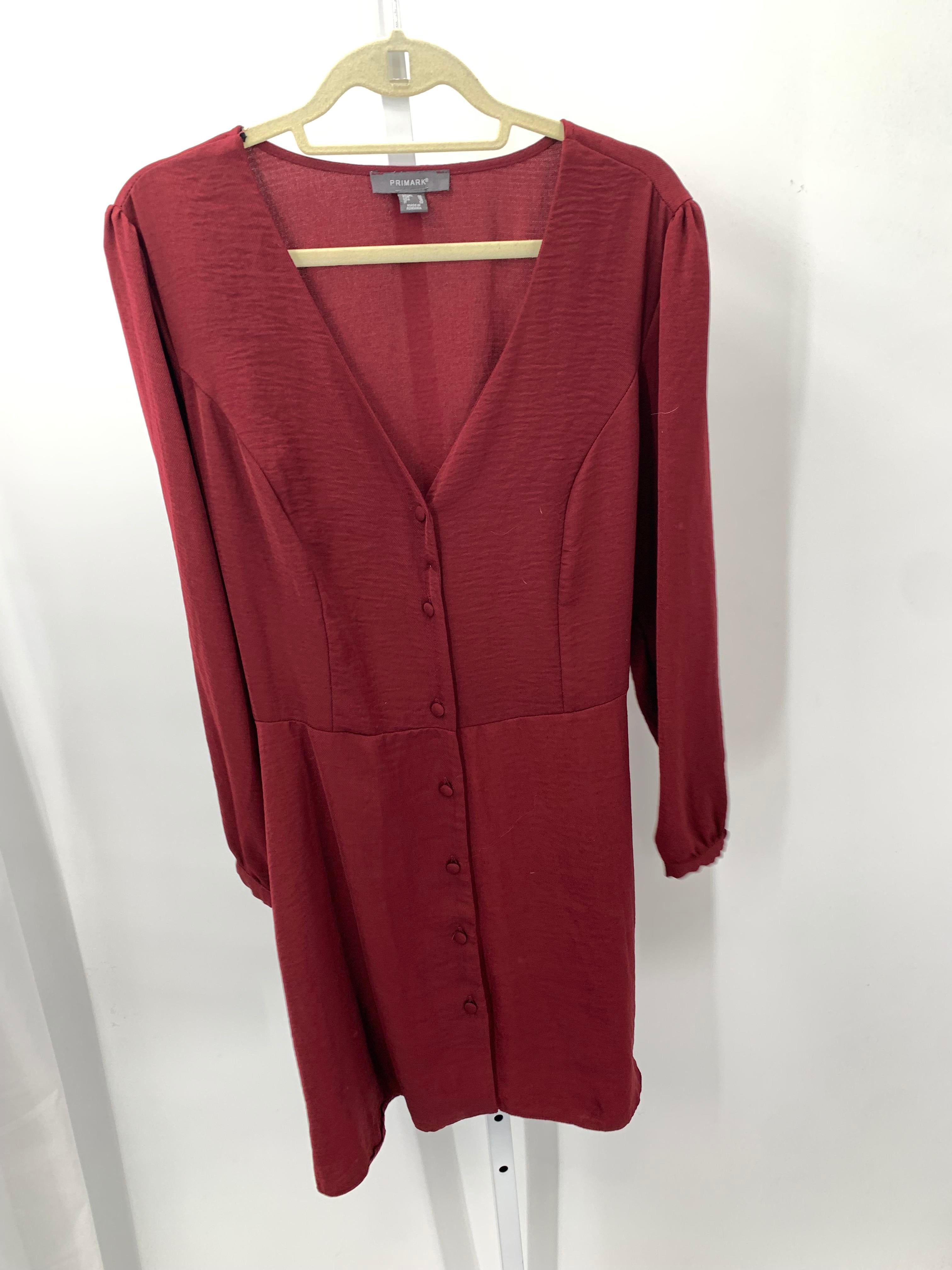 Primark Size 16 Misses Long Sleeve Dress
