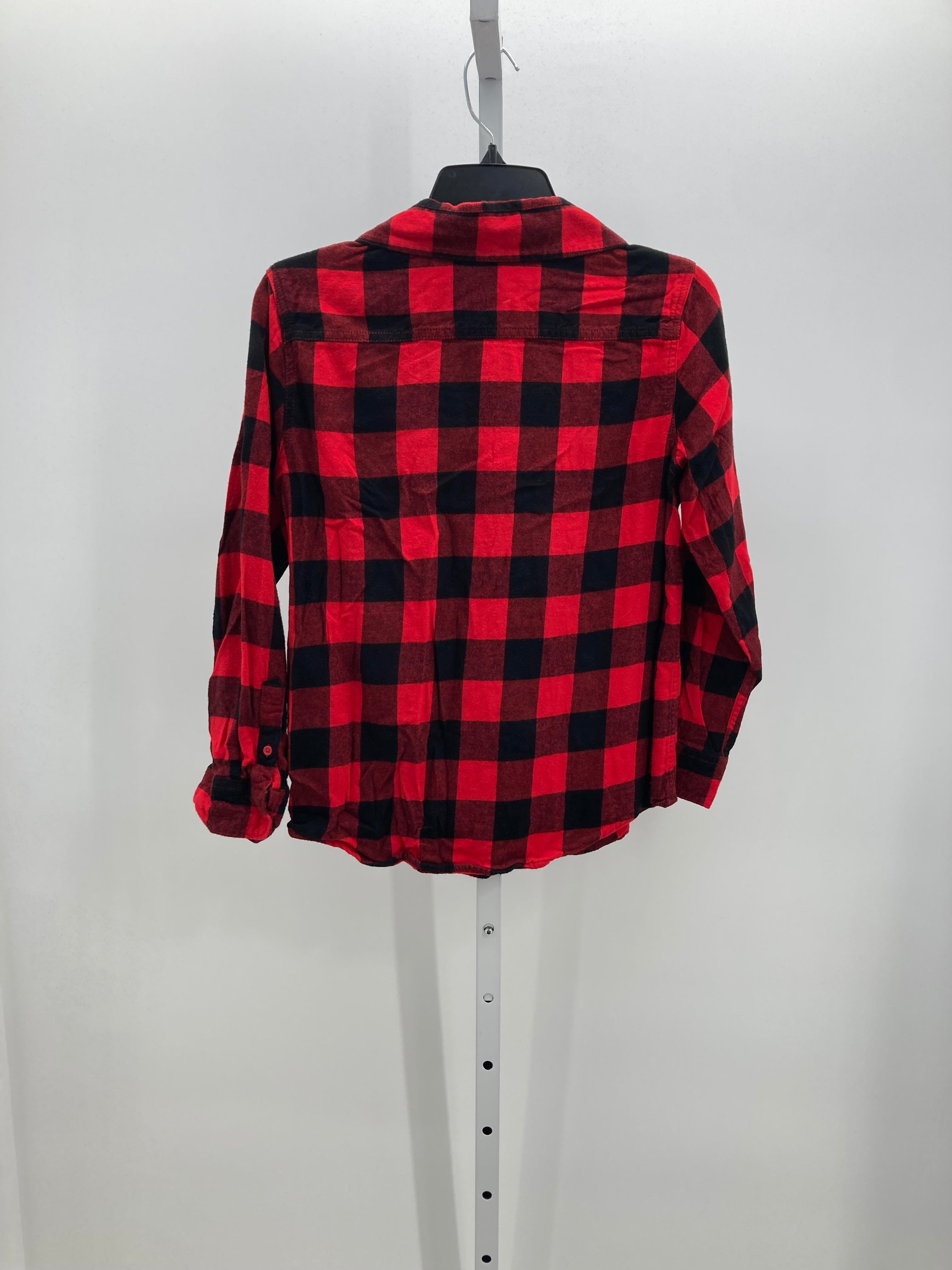 BLACK PLAID BTN DOWN