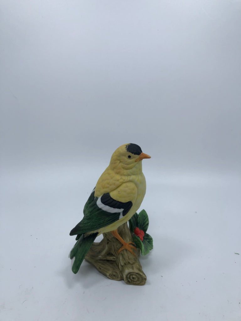 LEFTON CHINA YELLOW BIRD FIGURINE.