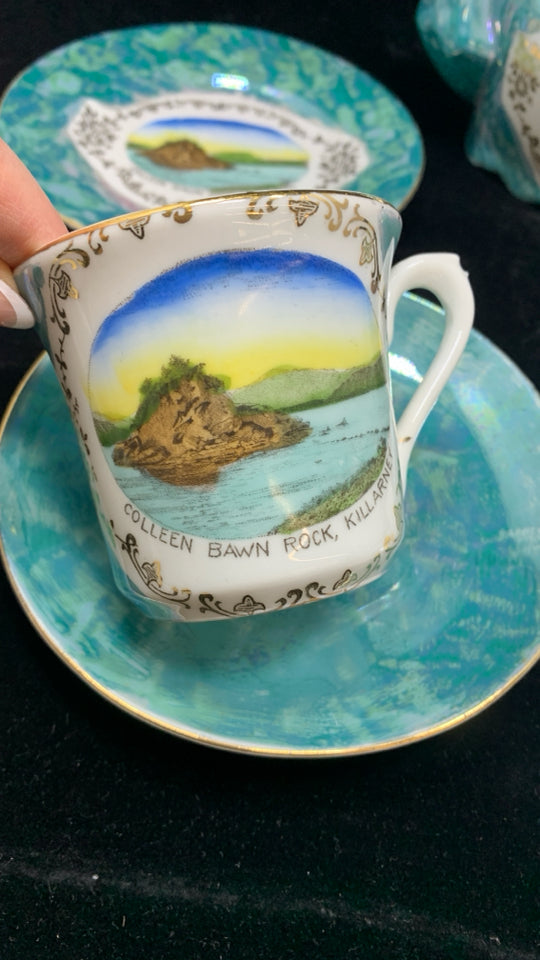 VTG 7PC COLLEEN BAWN ROCK KILLARNEY TEA SET.