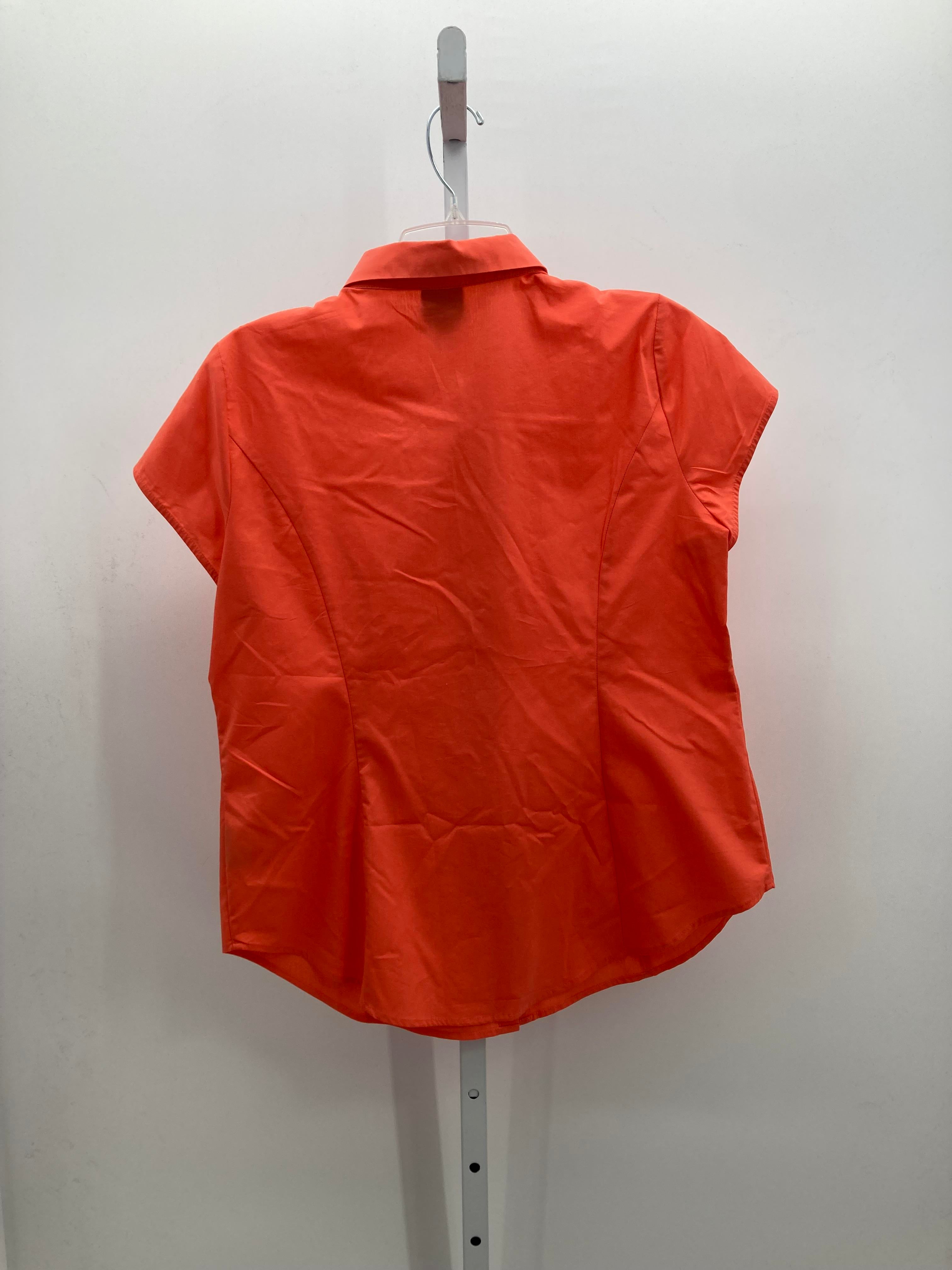 Worthington Size Large Misses Short Sleeve Shirt