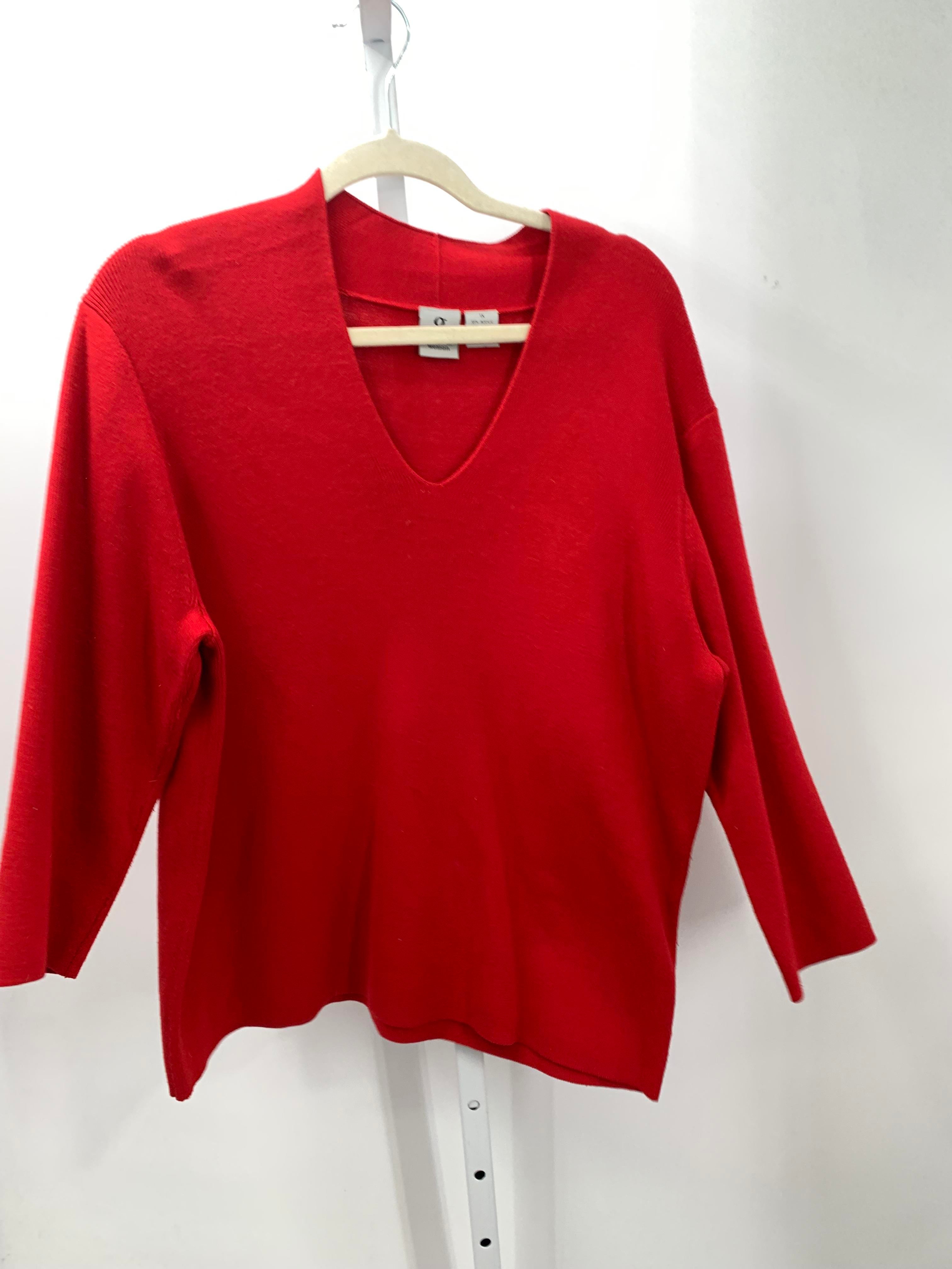 Size 1X Womens 3/4 Sleeve Sweater