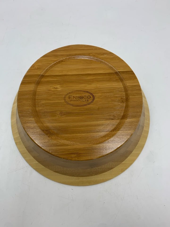 BAMBOO WOOD BOWL.